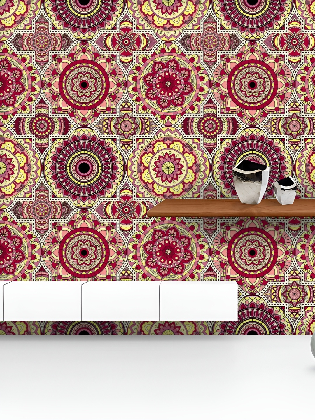 ArtzFolio Printed UV-Resistant Anti-Bacterial Vintage Arabic Indian Motifs Peel & Stick Wallpaper, Multi
ArtzFolio Printed UV-Resistant Anti-Bacterial Vintage Arabic Indian Motifs Peel & Stick Wallpaper, Multi