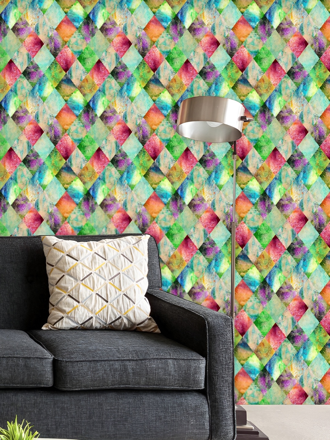 ArtzFolio Printed UV-Resistant Anti-Bacterial Abstract Plaid Pattern Peel & Stick Wallpaper, Multi
ArtzFolio Printed UV-Resistant Anti-Bacterial Abstract Plaid Pattern Peel & Stick Wallpaper, Multi
