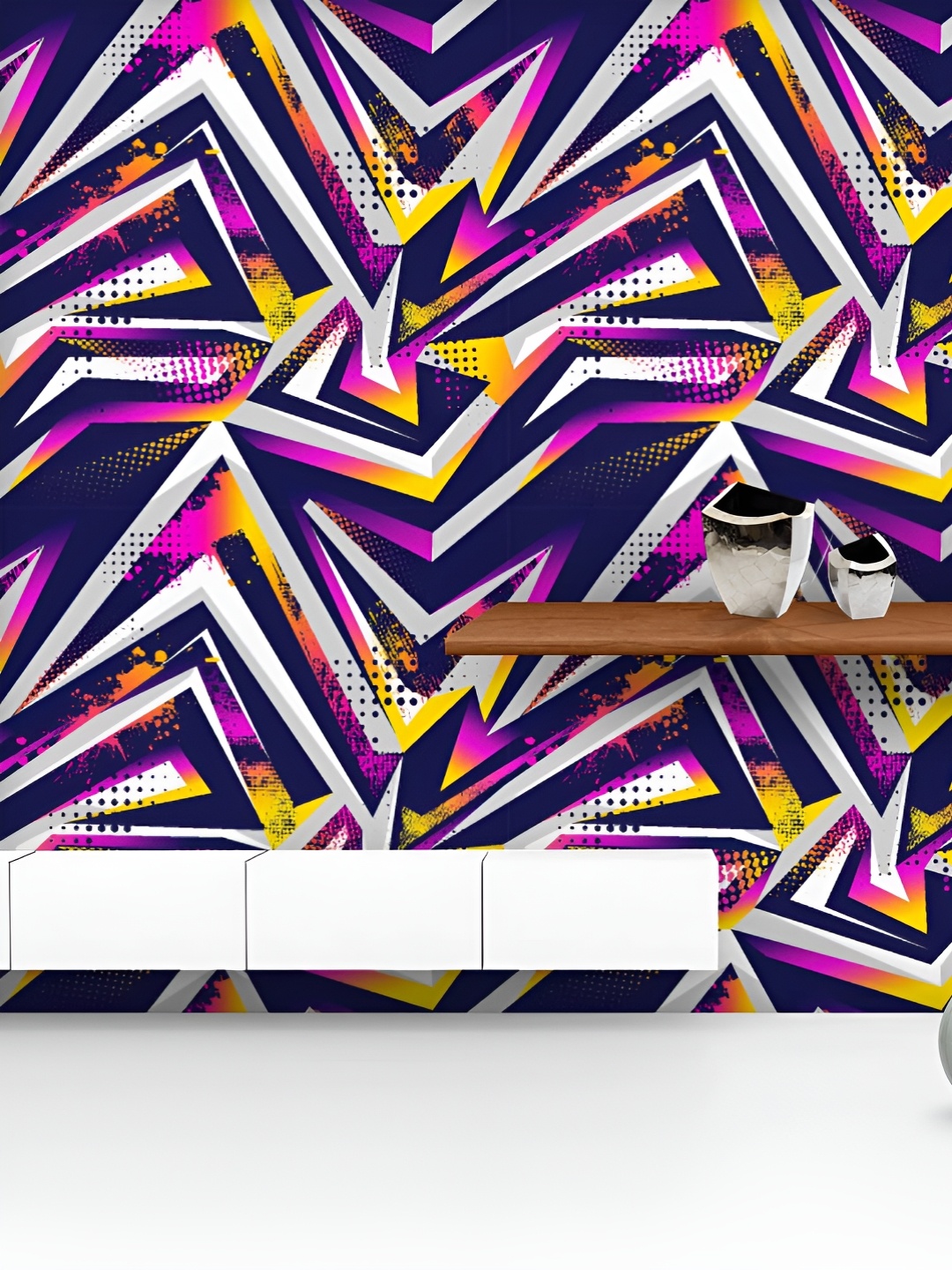 ArtzFolio Printed UV-Resistant Anti-Bacterial Abstract Geometric Lines Peel & Stick Wallpaper, Multi
ArtzFolio Printed UV-Resistant Anti-Bacterial Abstract Geometric Lines Peel & Stick Wallpaper, Multi