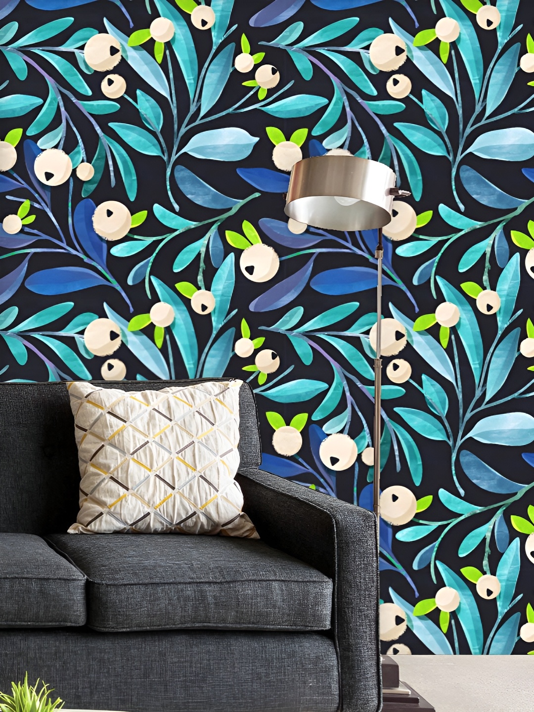 ArtzFolio Printed UV-Resistant Anti-Bacterial Blue Botanical Leaves Peel & Stick Wallpaper, Multi
ArtzFolio Printed UV-Resistant Anti-Bacterial Blue Botanical Leaves Peel & Stick Wallpaper, Multi