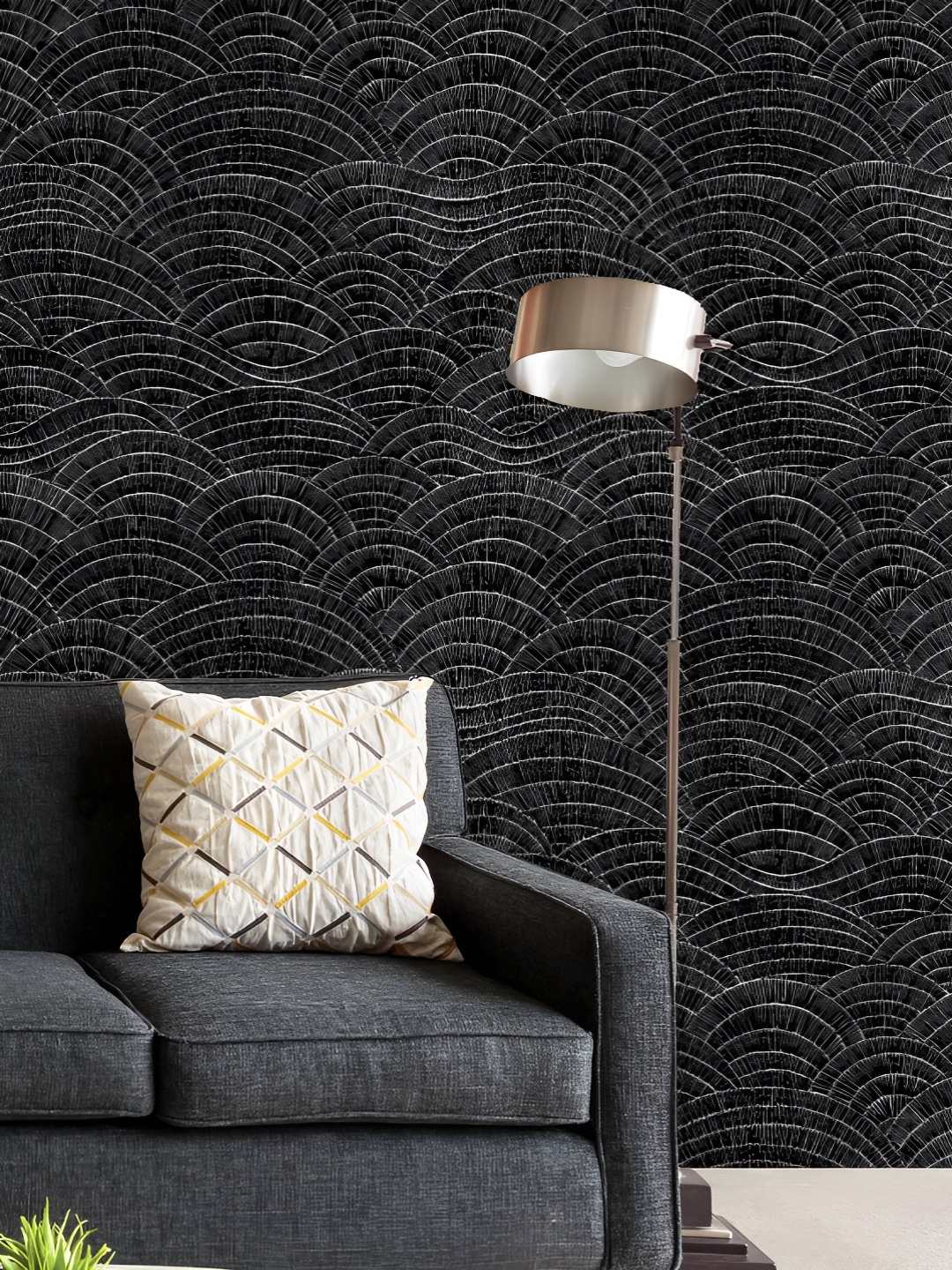 ArtzFolio Printed UV-Resistant Anti-Bacterial Black Wavy Patches Peel & Stick Wallpaper, Multi
ArtzFolio Printed UV-Resistant Anti-Bacterial Black Wavy Patches Peel & Stick Wallpaper, Multi