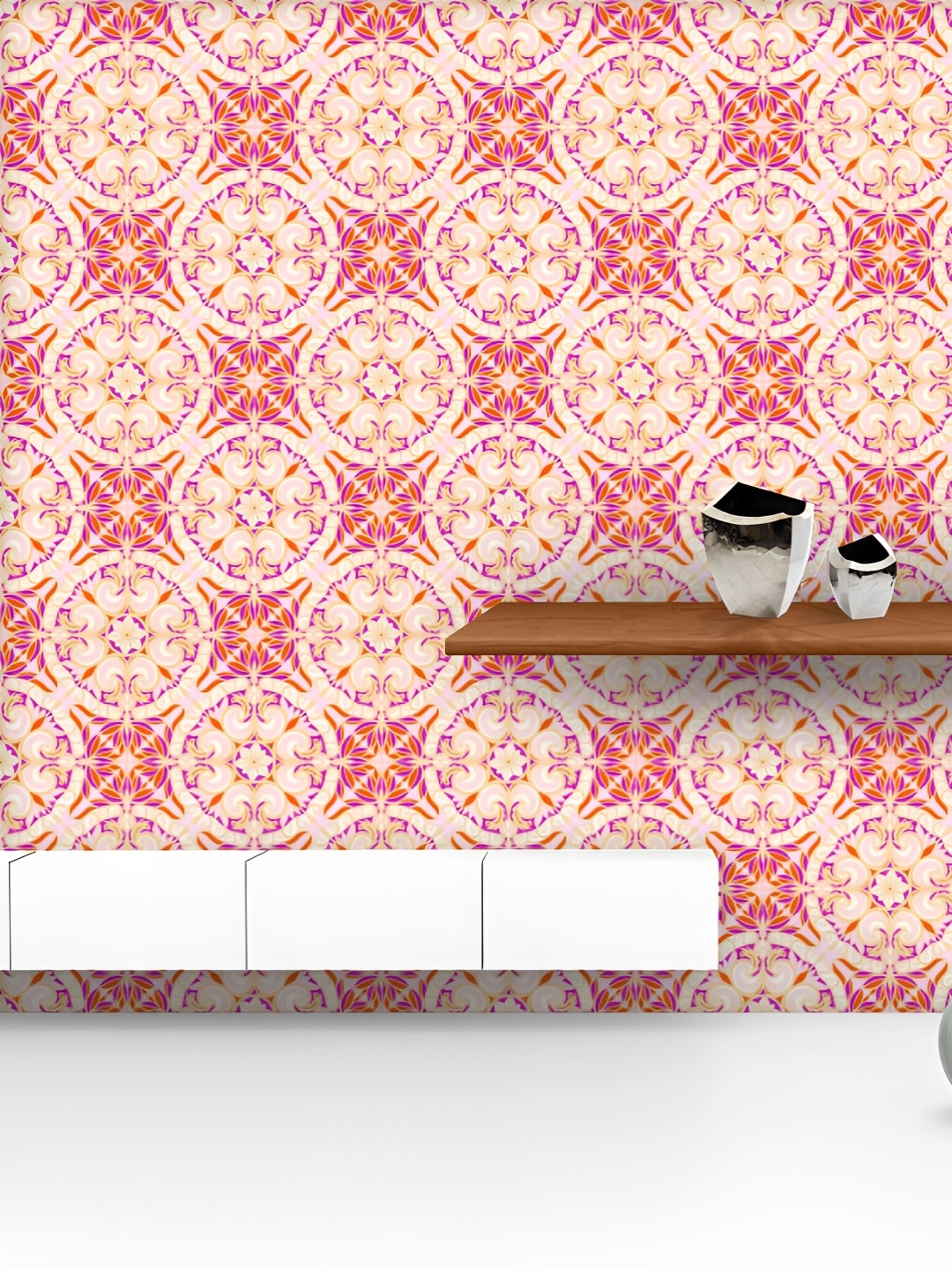 ArtzFolio Printed UV-Resistant Anti-Bacterial Retro Arabesques Peel & Stick Wallpaper, Multi
ArtzFolio Printed UV-Resistant Anti-Bacterial Retro Arabesques Peel & Stick Wallpaper, Multi
