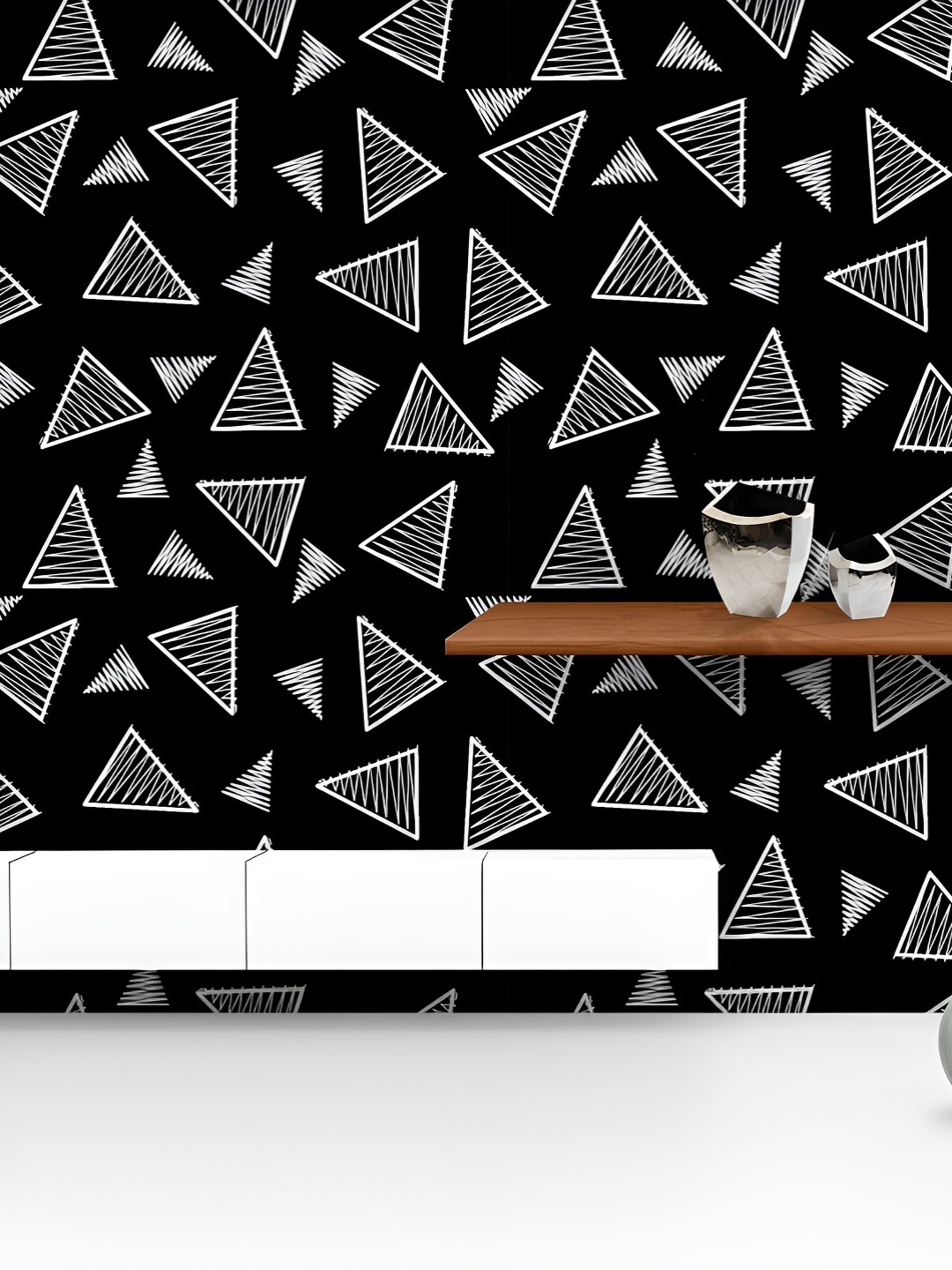ArtzFolio Printed UV-Resistant Anti-Bacterial Monochromatic Triangles Peel & Stick Wallpaper, Multi
ArtzFolio Printed UV-Resistant Anti-Bacterial Monochromatic Triangles Peel & Stick Wallpaper, Multi