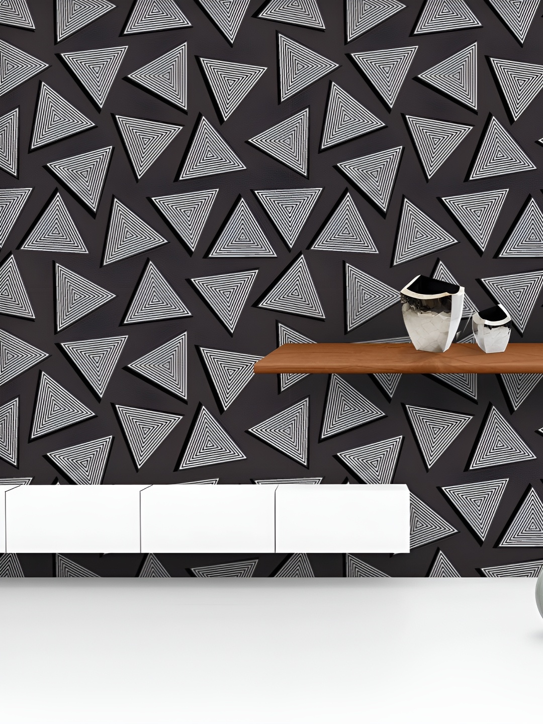 ArtzFolio Printed UV-Resistant Anti-Bacterial Black White Triangles Peel & Stick Wallpaper, Multi
ArtzFolio Printed UV-Resistant Anti-Bacterial Black White Triangles Peel & Stick Wallpaper, Multi