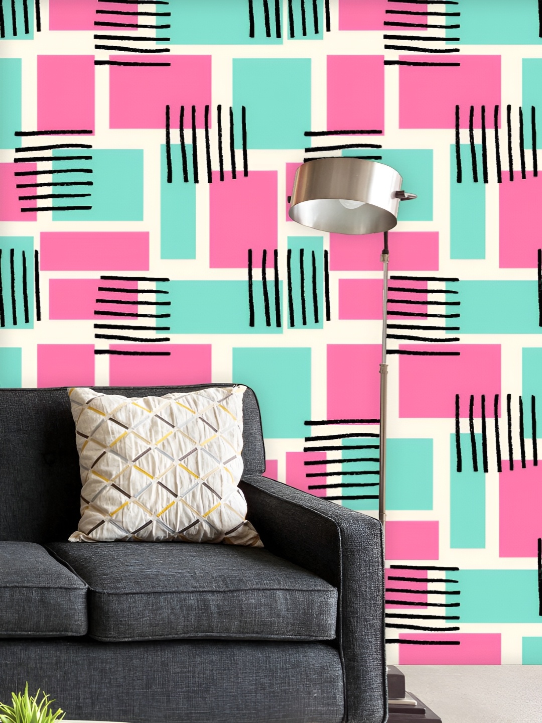 ArtzFolio Printed UV-Resistant Anti-Bacterial Watercolour Geometric Pattern Peel & Stick Wallpaper, Multi
ArtzFolio Printed UV-Resistant Anti-Bacterial Watercolour Geometric Pattern Peel & Stick Wallpaper, Multi