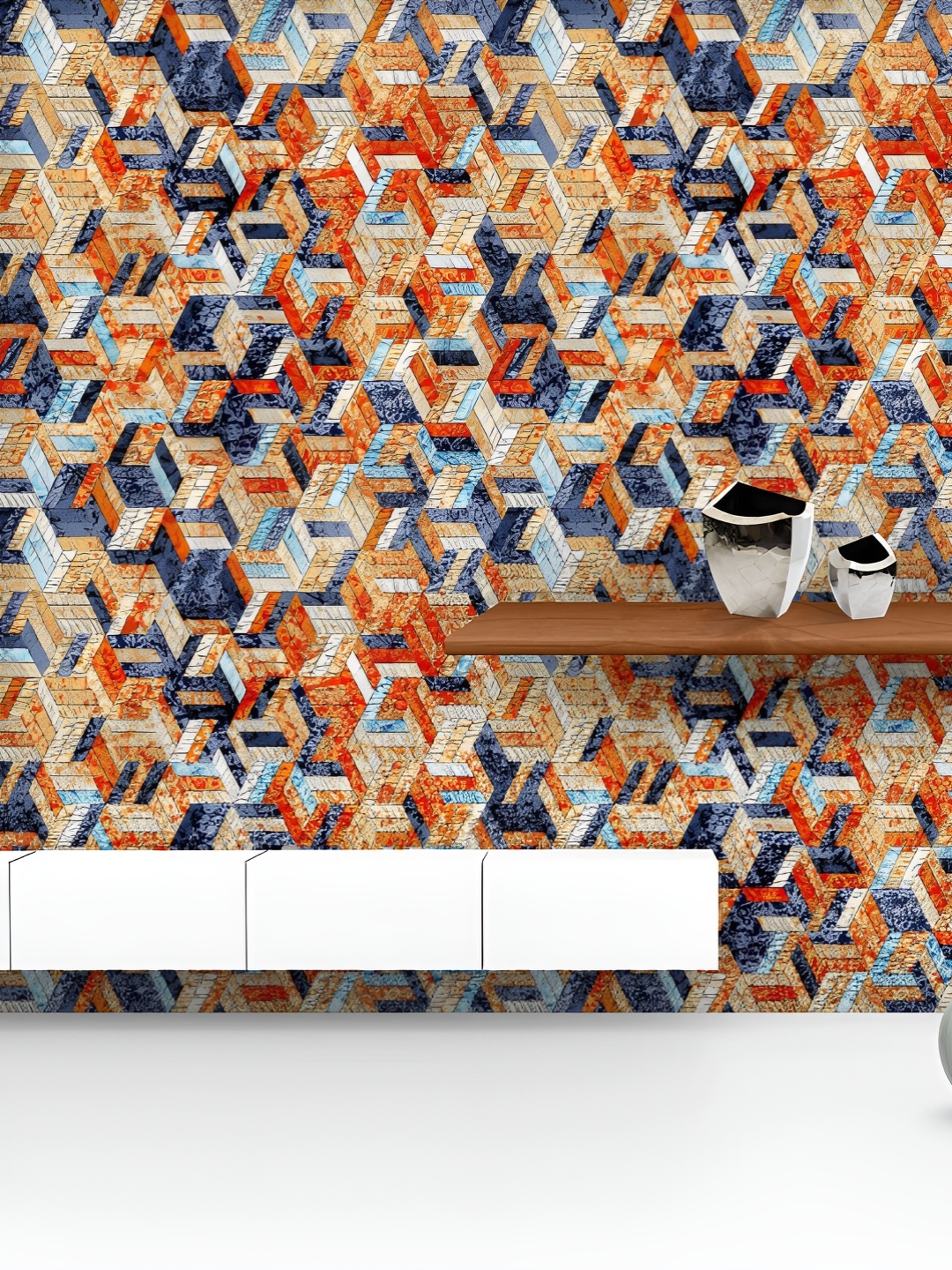 ArtzFolio Printed UV-Resistant Anti-Bacterial Colorful Tribal Grunge Peel & Stick Wallpaper, Multi
ArtzFolio Printed UV-Resistant Anti-Bacterial Colorful Tribal Grunge Peel & Stick Wallpaper, Multi