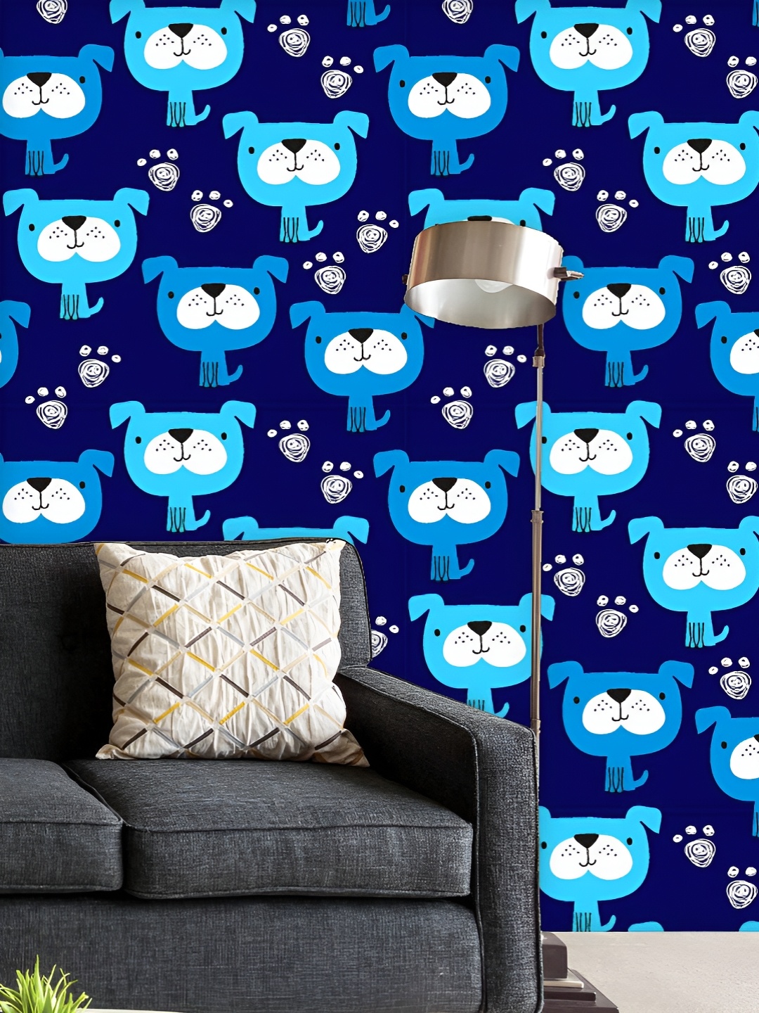 ArtzFolio Printed UV-Resistant Anti-Bacterial Abstract Blue Dog Pattern Peel & Stick Wallpaper, Multi
ArtzFolio Printed UV-Resistant Anti-Bacterial Abstract Blue Dog Pattern Peel & Stick Wallpaper, Multi