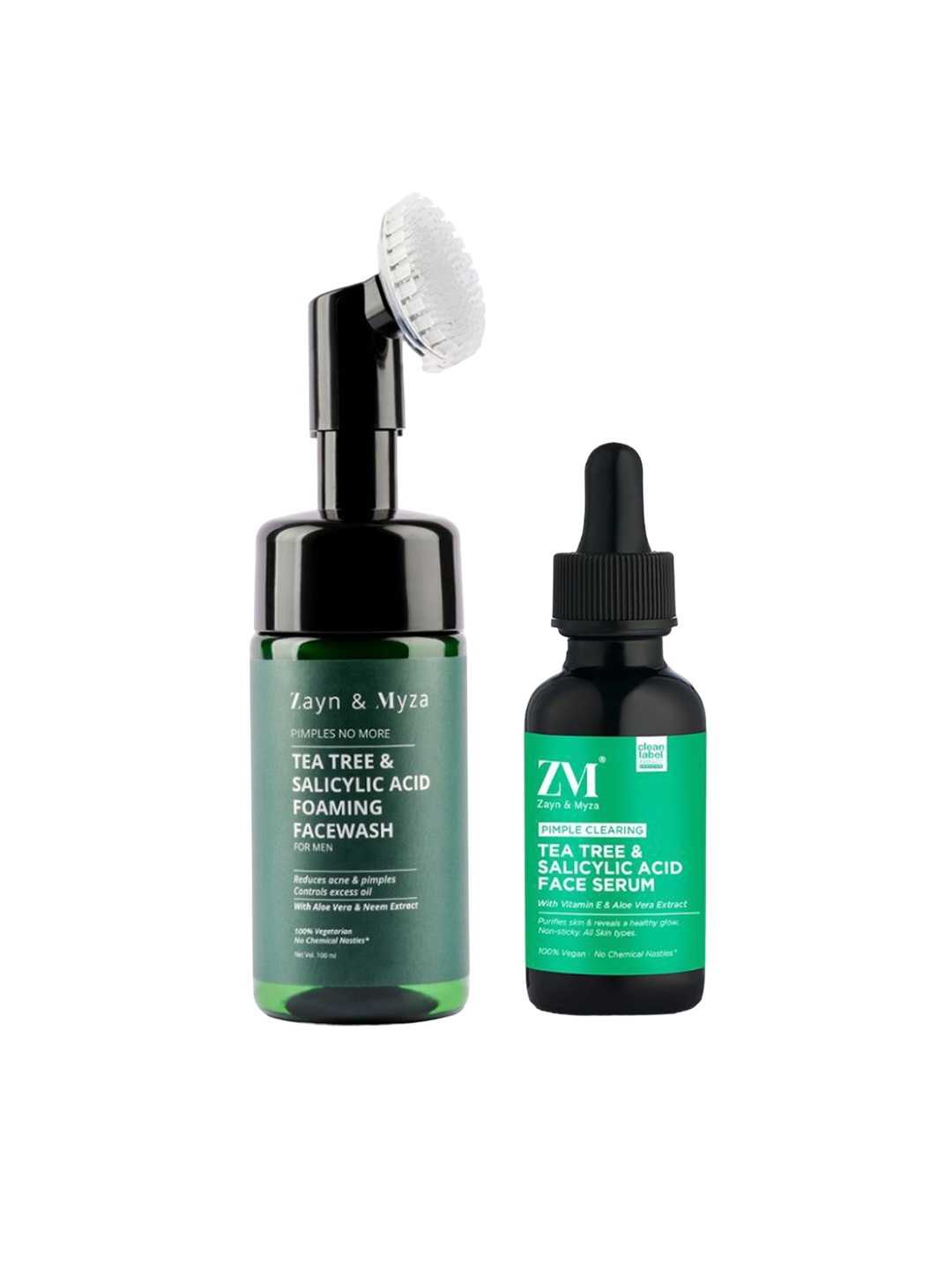 ZM Zayn & Myza Men Tea Tree & Salicylic Acid Foaming Face Wash-100 ml & Serum-30 ml Combo, Transparent
ZM Zayn & Myza Men Tea Tree & Salicylic Acid Foaming Face Wash-100 ml & Serum-30 ml Combo, Transparent