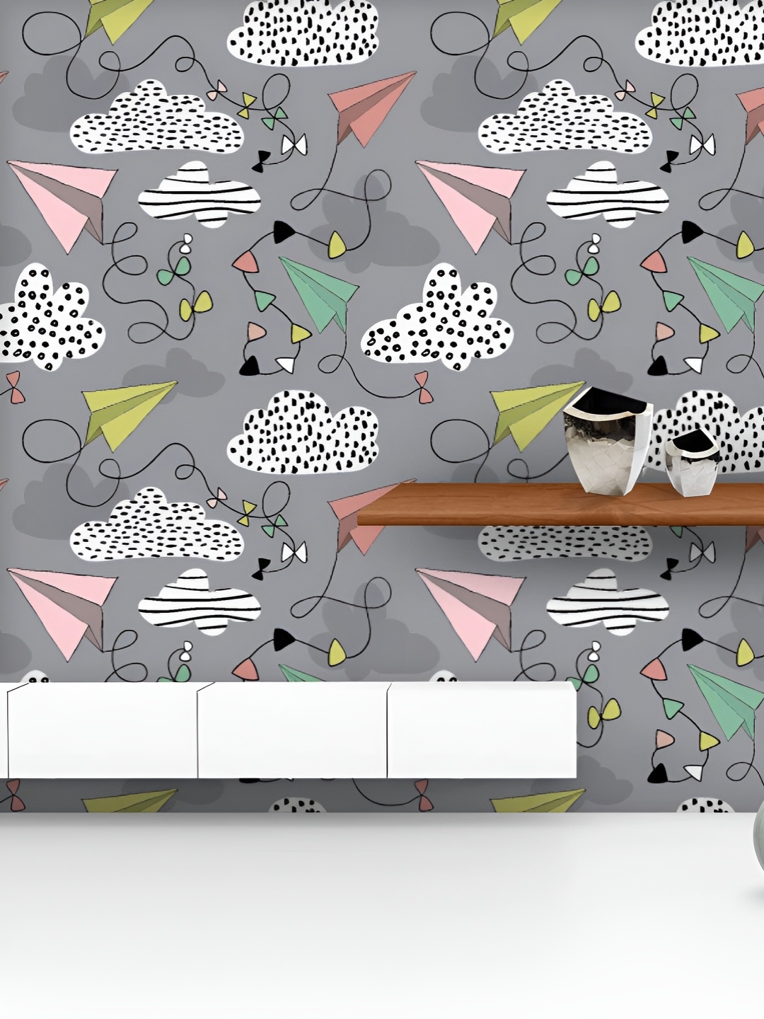 ArtzFolio Printed UV-Resistant Anti-Bacterial Airplanes And Clouds Peel & Stick Wallpaper, Multi
ArtzFolio Printed UV-Resistant Anti-Bacterial Airplanes And Clouds Peel & Stick Wallpaper, Multi