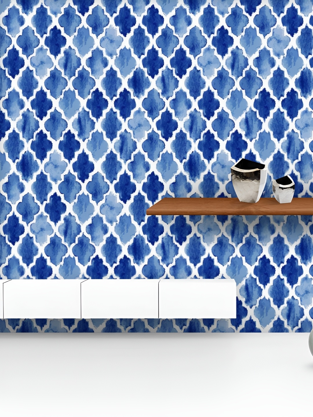 ArtzFolio Printed UV-Resistant Anti-Bacterial Blue Watercolor Moroccan Peel & Stick Wallpaper, Multi
ArtzFolio Printed UV-Resistant Anti-Bacterial Blue Watercolor Moroccan Peel & Stick Wallpaper, Multi