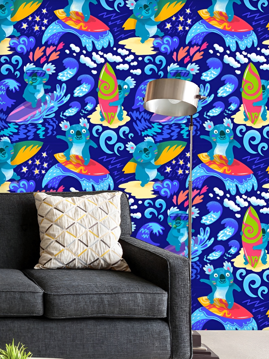 ArtzFolio Printed UV-Resistant Anti-Bacterial Baby Koala Surf Ocean Peel & Stick Wallpaper, Multi
ArtzFolio Printed UV-Resistant Anti-Bacterial Baby Koala Surf Ocean Peel & Stick Wallpaper, Multi