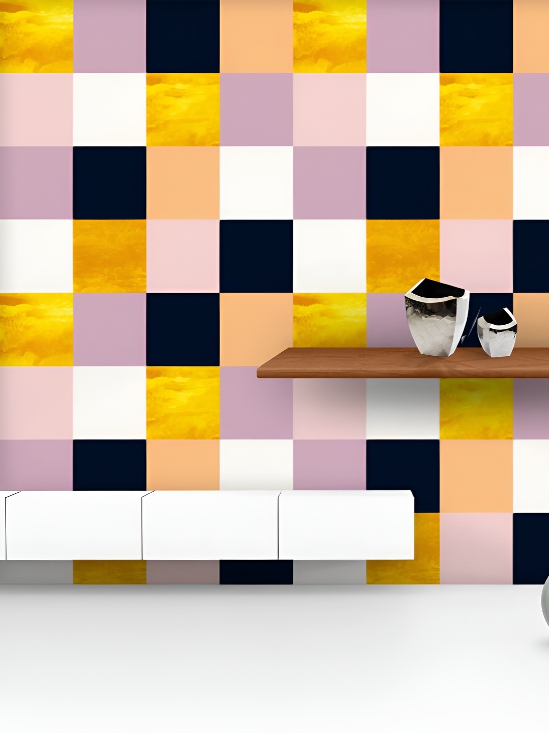 ArtzFolio Printed UV-Resistant Anti-Bacterial Colorful Squares Peel & Stick Wallpaper, Multi
ArtzFolio Printed UV-Resistant Anti-Bacterial Colorful Squares Peel & Stick Wallpaper, Multi