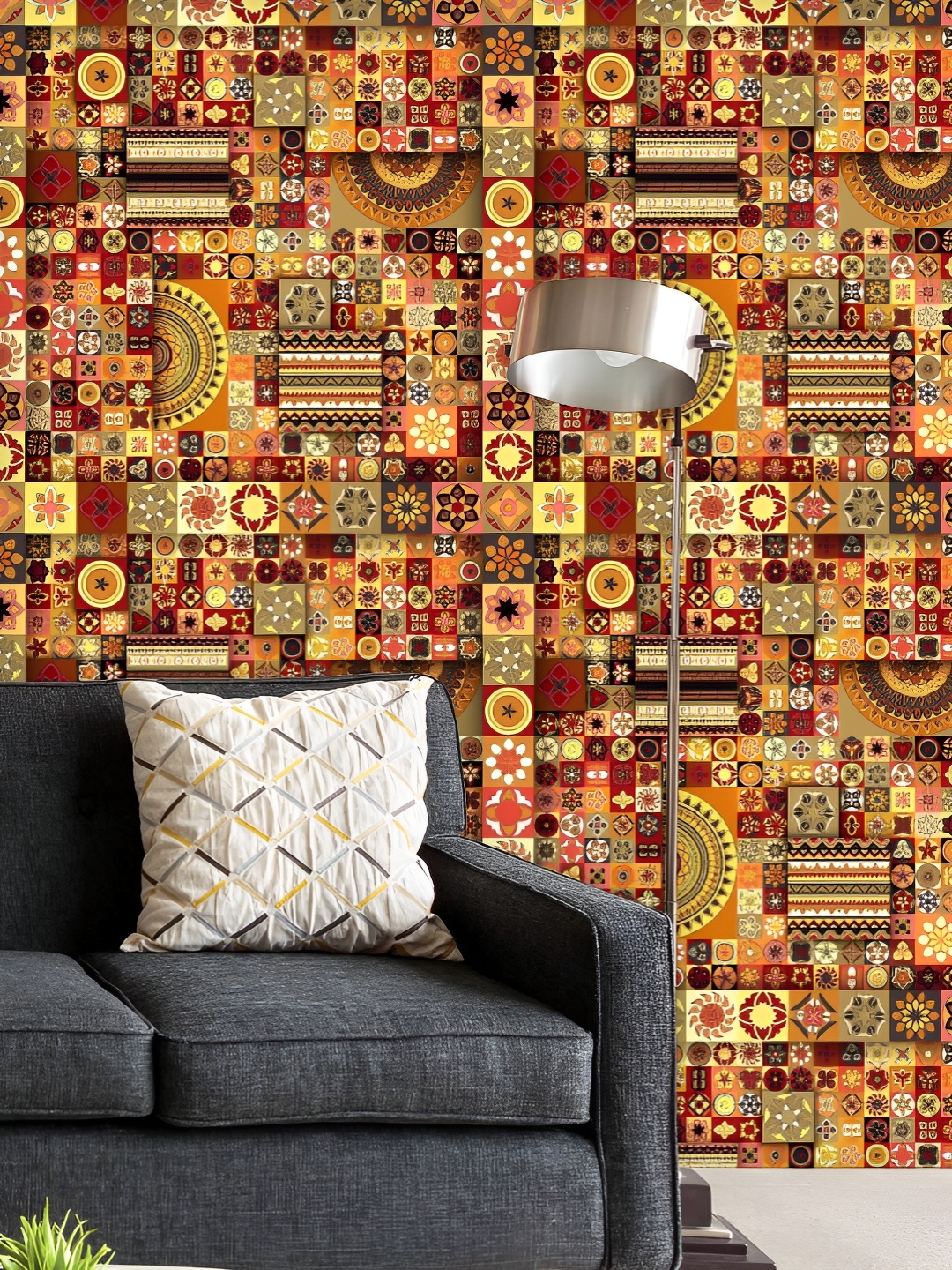 ArtzFolio Printed UV-Resistant Anti-Bacterial Vintage Floral Mandala Peel & Stick Wallpaper, Multi
ArtzFolio Printed UV-Resistant Anti-Bacterial Vintage Floral Mandala Peel & Stick Wallpaper, Multi
