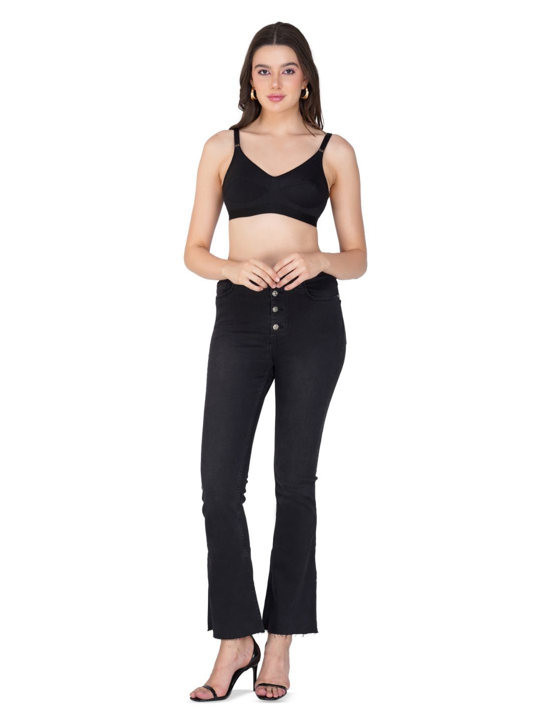 Teenager Women Breathable Fabric Seamless Proper Fit All Day Comfort Everyday Bra, Black
Teenager Women Breathable Fabric Seamless Proper Fit All Day Comfort Everyday Bra, Black