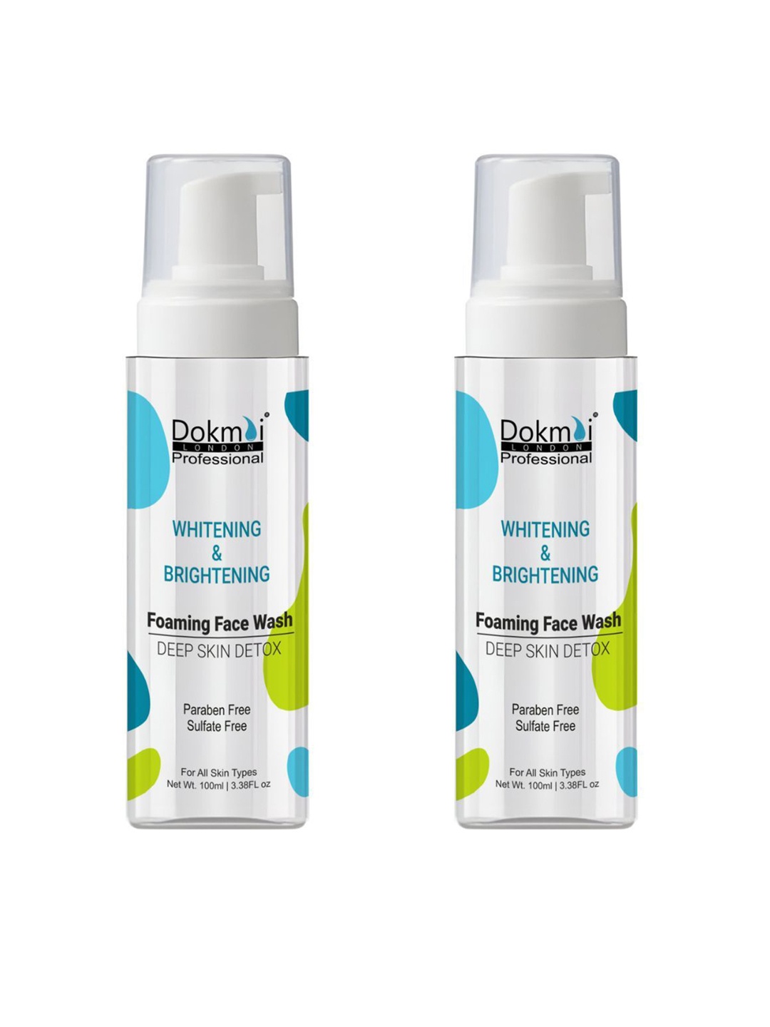 Dokmai London Professional Set Of 2 Brightening Foaming Face Wash - 100 ml Each, Transparent
Dokmai London Professional Set Of 2 Brightening Foaming Face Wash - 100 ml Each, Transparent