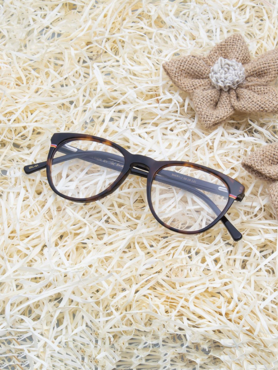 Ted Smith Unisex 100% Acetate Full Rim Round Frames, Brown 
Ted Smith Unisex 100% Acetate Full Rim Round Frames, Brown