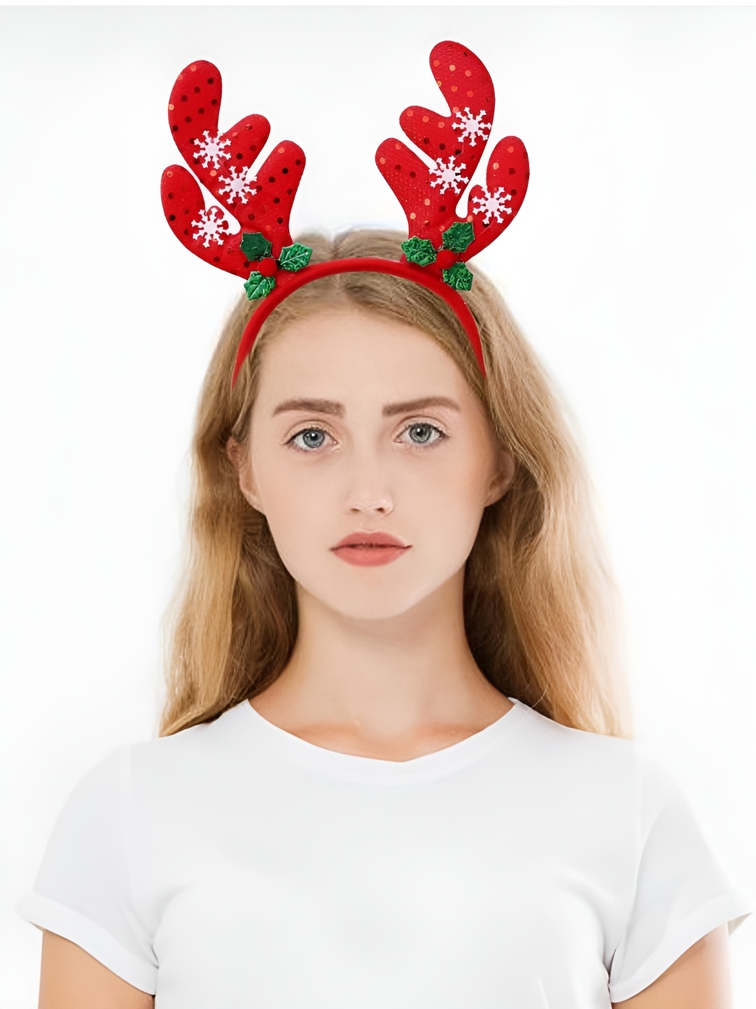 eCraftIndia Christmas Headband Glitter Reindeer Antlers Design Christmas Hair Band, Red
eCraftIndia Christmas Headband Glitter Reindeer Antlers Design Christmas Hair Band, Red