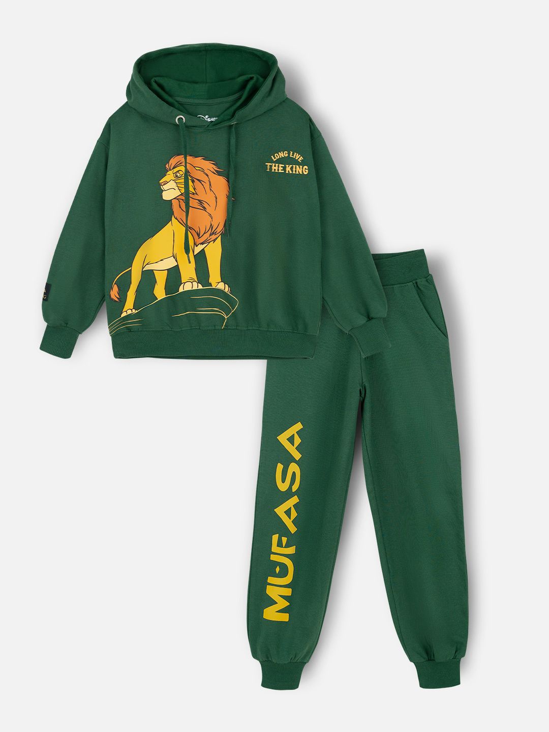 Nap Chief Kids Mufasa Lion King Printed Pure Cotton Oversized Hoodie & Joggers, Green
Nap Chief Kids Mufasa Lion King Printed Pure Cotton Oversized Hoodie & Joggers, Green