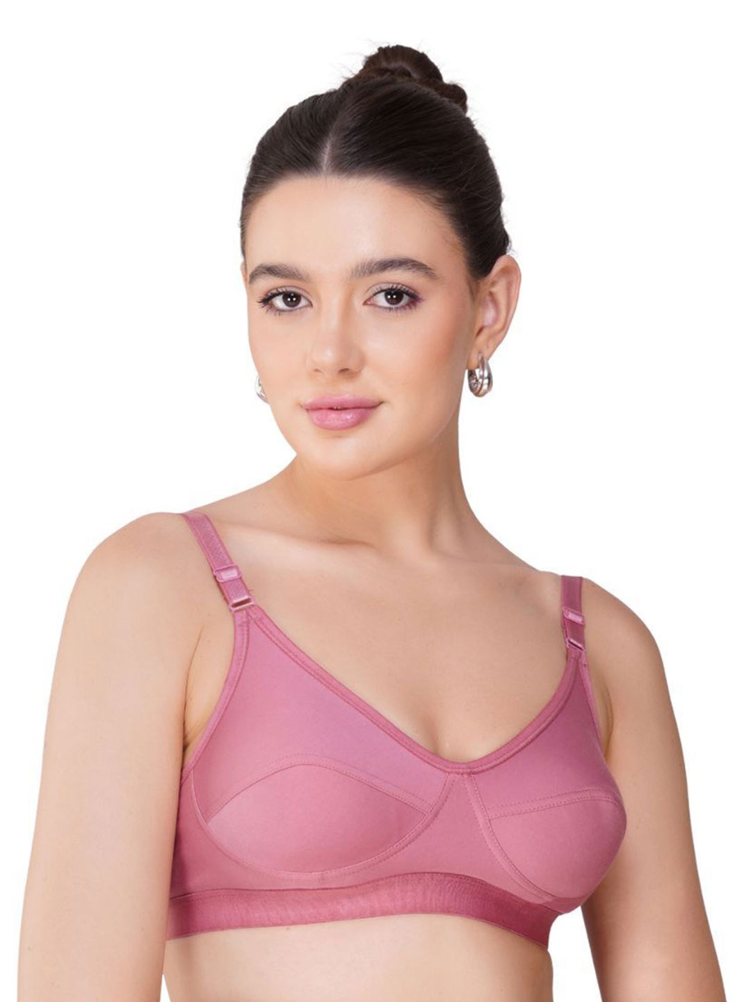 Teenager Women Breathable Fabric Seamless Proper Fit All Day Comfort Everyday Bra, Pink
Teenager Women Breathable Fabric Seamless Proper Fit All Day Comfort Everyday Bra, Pink