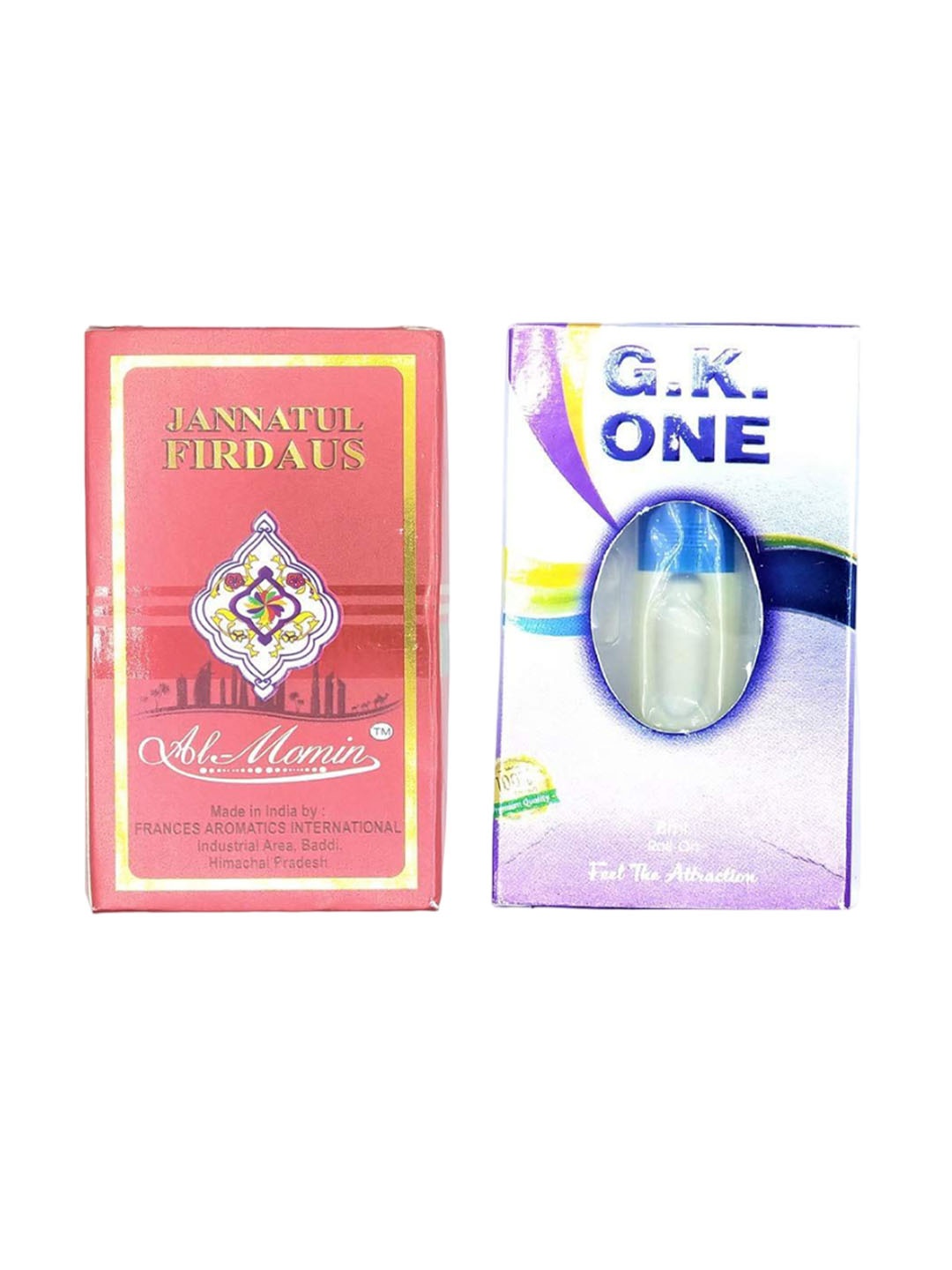 RAVIOUR LIFESTYLE Set Of 2 Jannat Ul Firdous & G.K One Pure Roll On Attar - 8 ml Each, Transparent
RAVIOUR LIFESTYLE Set Of 2 Jannat Ul Firdous & G.K One Pure Roll On Attar - 8 ml Each, Transparent
