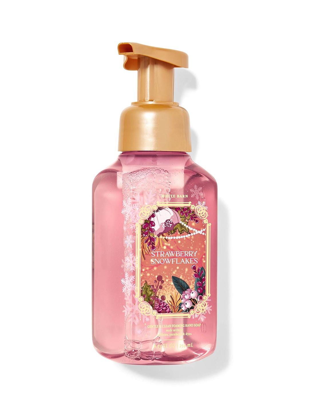 Bath & Body Works Strawberry Snowflakes Gentle & Clean Foaming Hand Soap - 259 ml, Pink
Bath & Body Works Strawberry Snowflakes Gentle & Clean Foaming Hand Soap - 259 ml, Pink