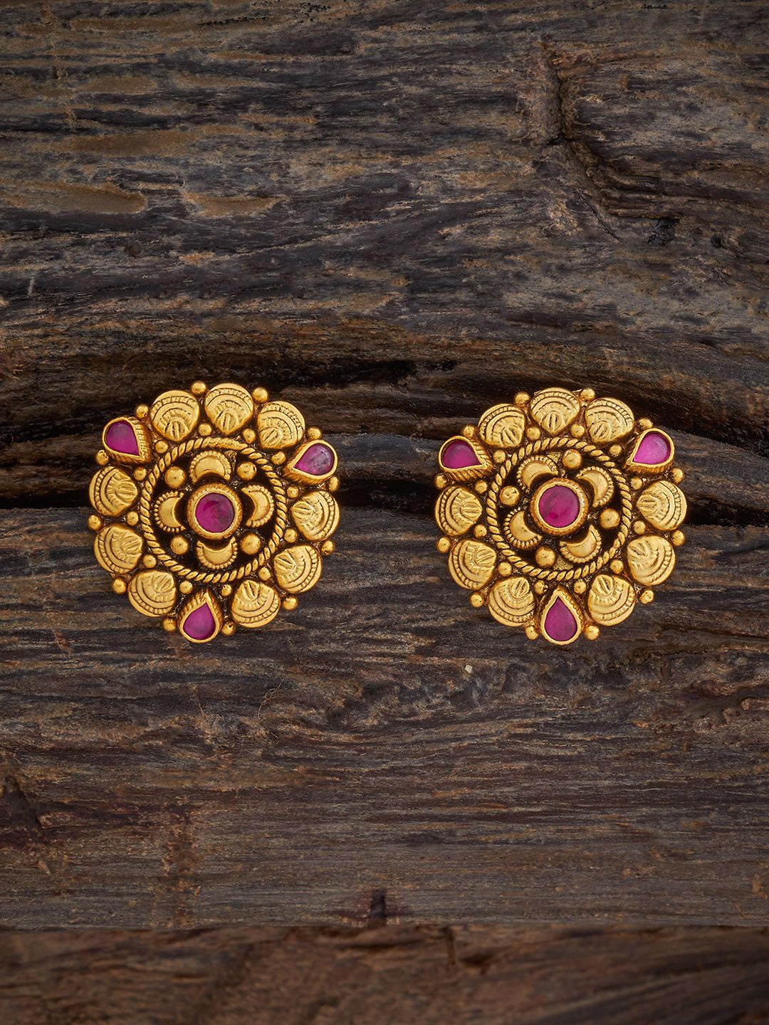Kushal's Fashion Jewellery Silver Gold Plated Stone Studded & Beaded Circular Temple Studs
Kushal's Fashion Jewellery Silver Gold Plated Stone Studded & Beaded Circular Temple Studs