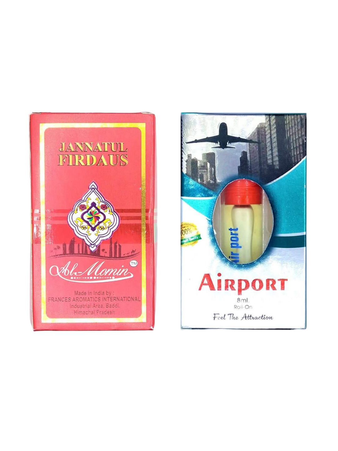 RAVIOUR LIFESTYLE Set Of 2 Jannatul Firdaus & Airport Pure Alcohol-Free Attar -8 ml Each, Transparent
RAVIOUR LIFESTYLE Set Of 2 Jannatul Firdaus & Airport Pure Alcohol-Free Attar -8 ml Each, Transparent