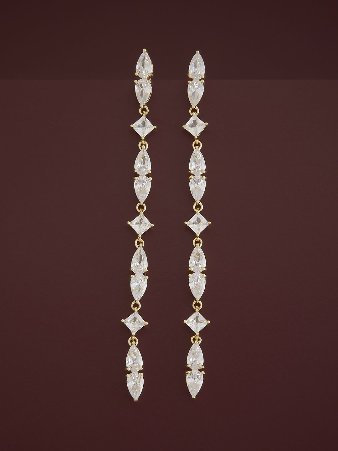 Kushal's Fashion Jewellery Sterling Silver Zircon Gold-Plated Drop Earrings, Rose gold
Kushal's Fashion Jewellery Sterling Silver Zircon Gold-Plated Drop Earrings, Rose gold