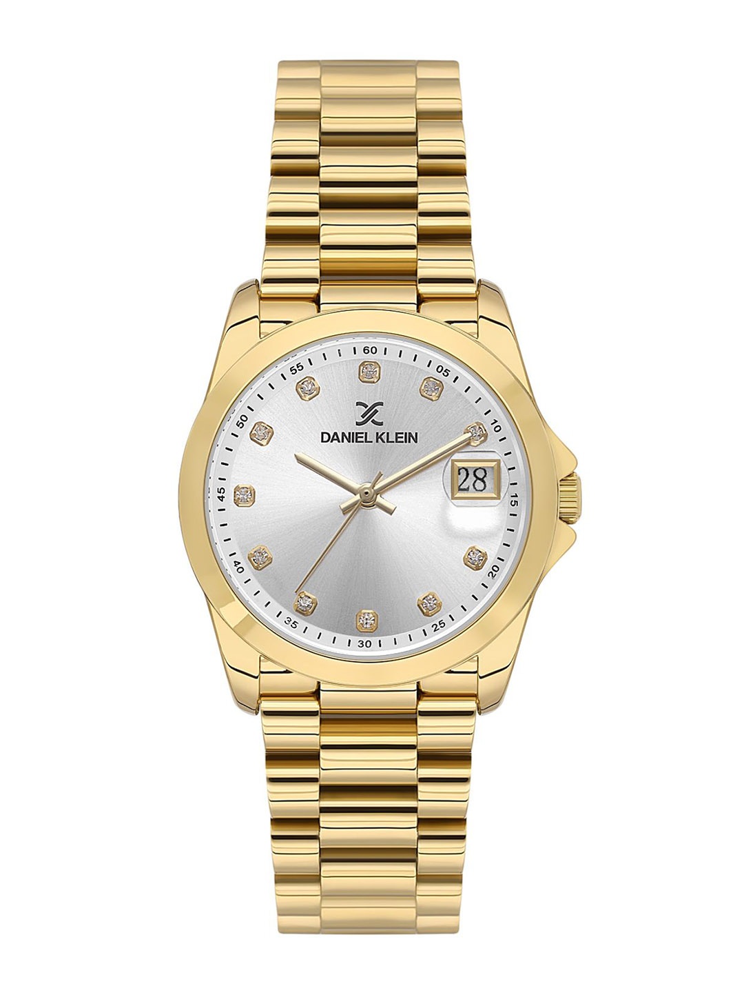 Daniel Klein Women Embellished Dial & Bracelet Style Straps Analogue Watch DK.1.13830-4, Silver
Daniel Klein Women Embellished Dial & Bracelet Style Straps Analogue Watch DK.1.13830-4, Silver
