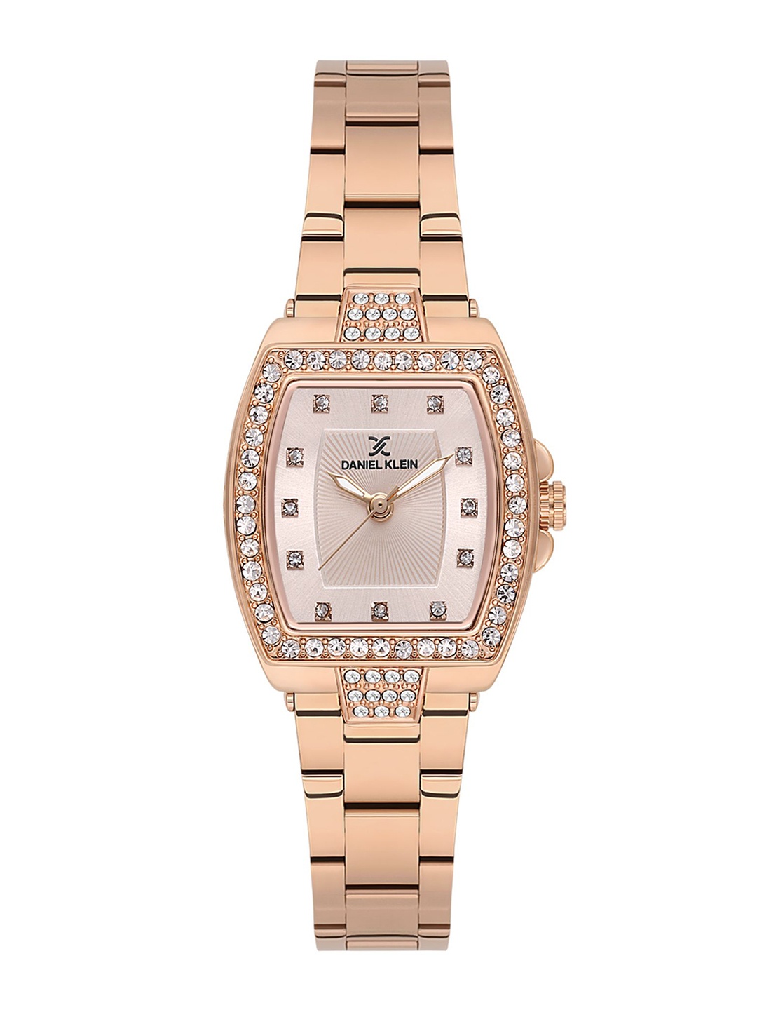 Daniel Klein Women Embellished Dial & Bracelet Style Straps Analogue Watch DK.1.13784-4, Rose gold
Daniel Klein Women Embellished Dial & Bracelet Style Straps Analogue Watch DK.1.13784-4, Rose gold
