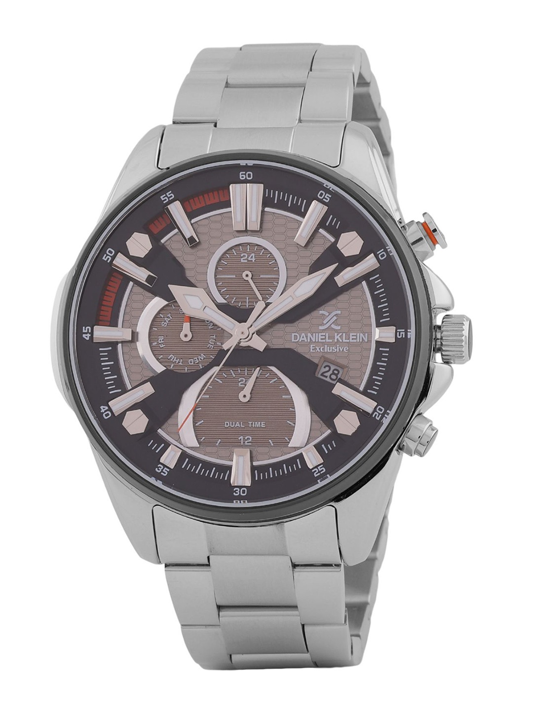 Daniel Klein Men Round Dial & Bracelet Style Straps Quartz Analogue Watch DK.1.13387-8, Grey
Daniel Klein Men Round Dial & Bracelet Style Straps Quartz Analogue Watch DK.1.13387-8, Grey