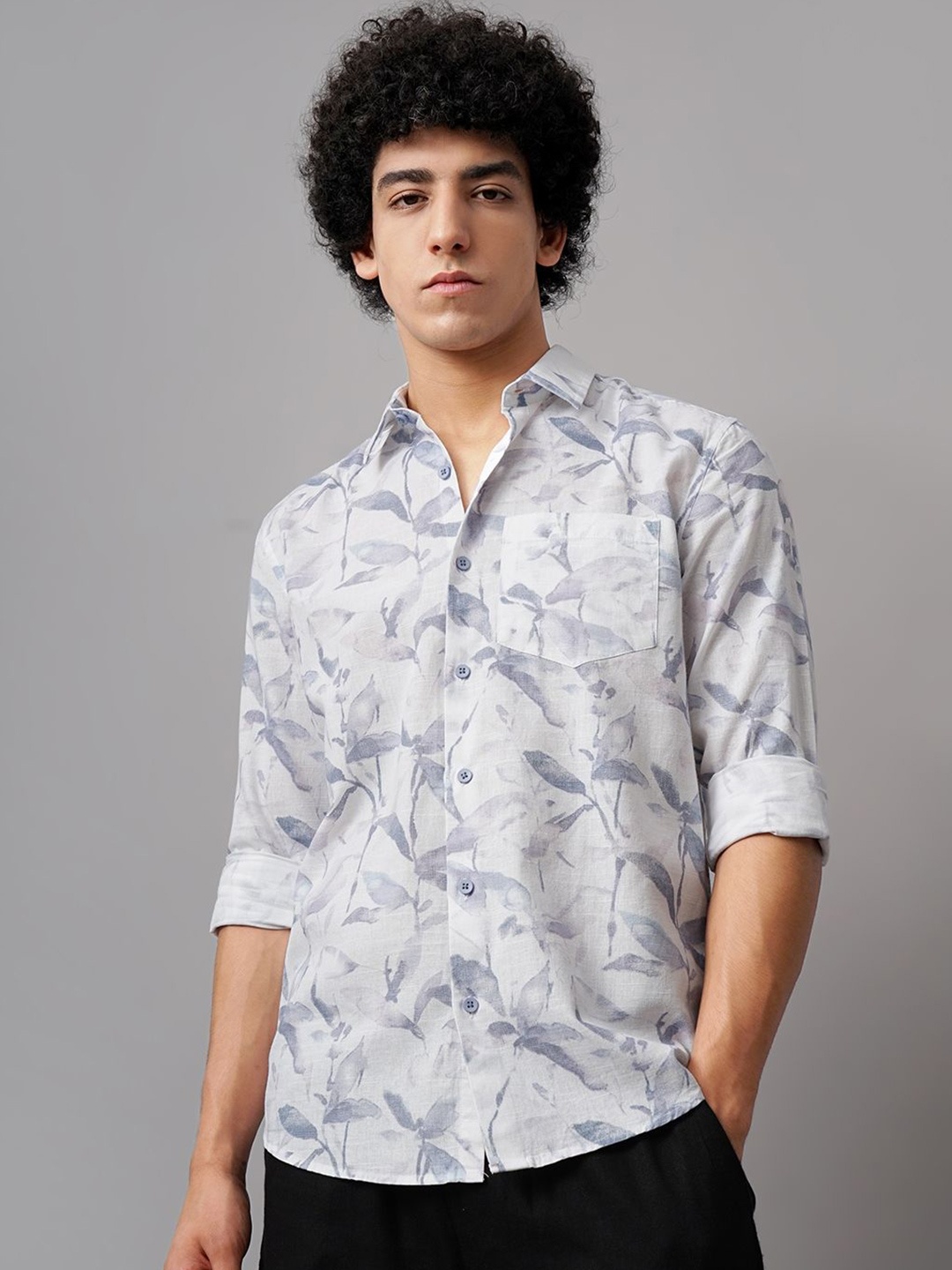 British Club Men Comfort Spread Collar Floral Printed Cotton Slim Fit Casual Shirt, Blue
British Club Men Comfort Spread Collar Floral Printed Cotton Slim Fit Casual Shirt, Blue