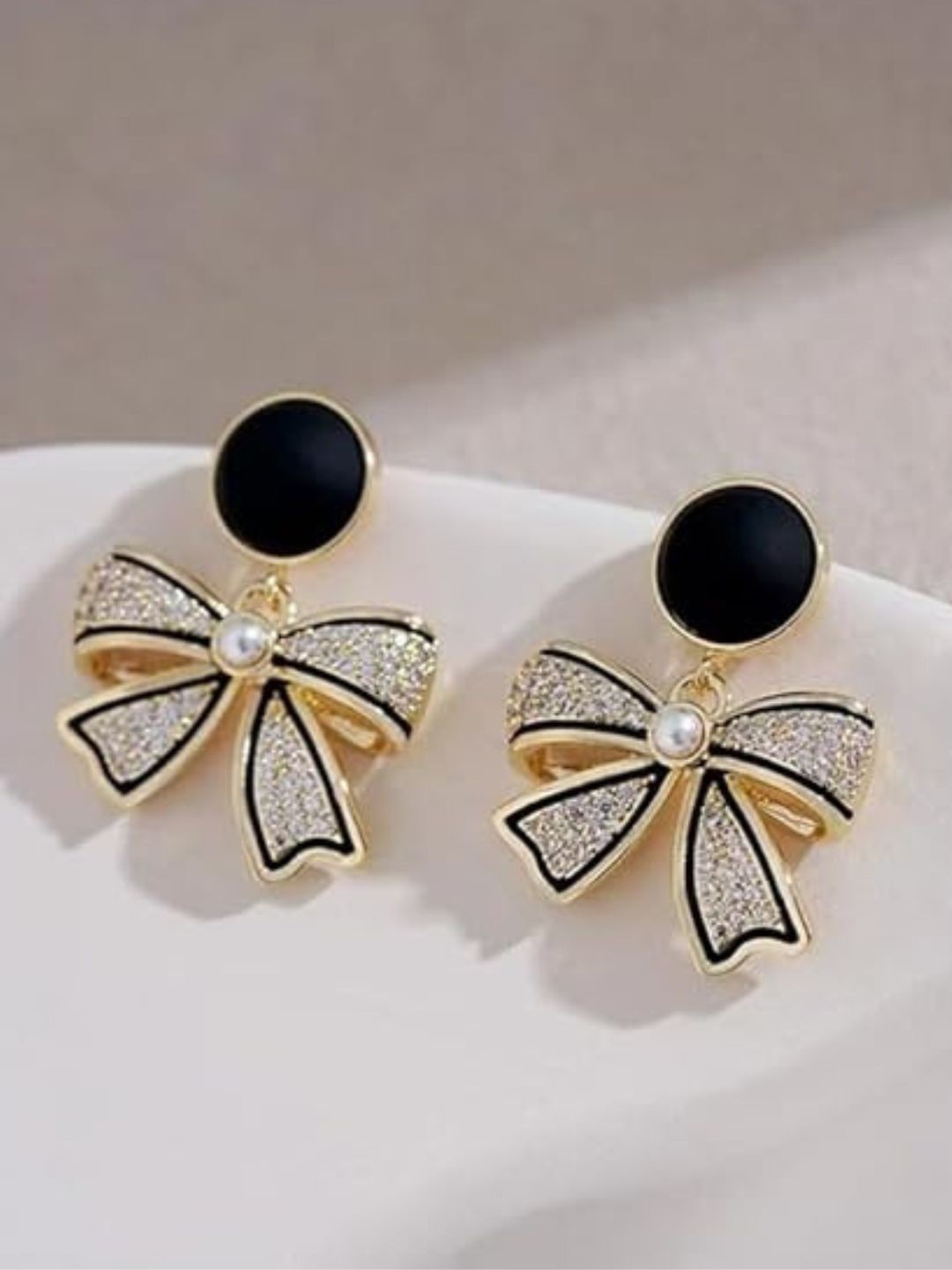 CareDone Gold Plated Artificial Stones & Beads Studded Contemporary Drop Earrings, Black
CareDone Gold Plated Artificial Stones & Beads Studded Contemporary Drop Earrings, Black