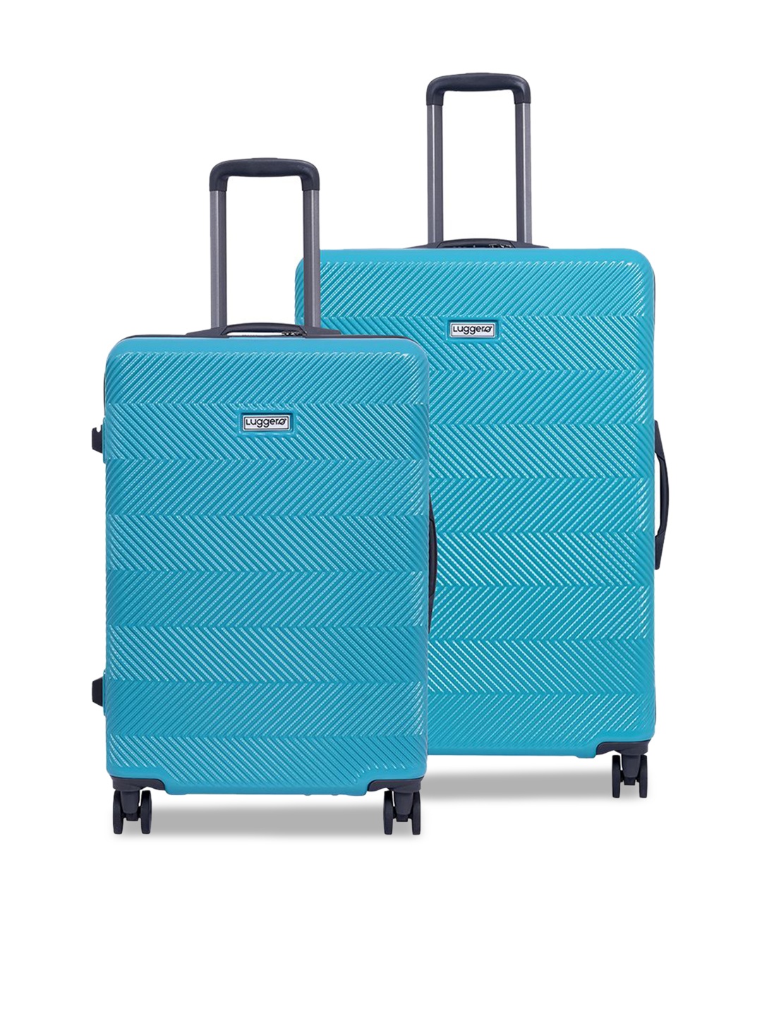 Luggero Unisex Set Of 2 Textured Hard-Sided 360-Degree Rotation Trolley Bags, Sea green
Luggero Unisex Set Of 2 Textured Hard-Sided 360-Degree Rotation Trolley Bags, Sea green