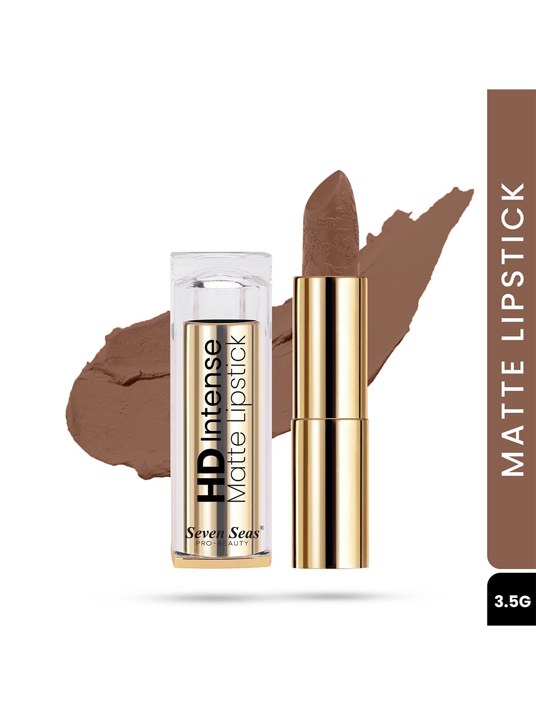 Seven Seas HD Intense Matte Long Lasting Lipstick 3.5 g - Leather 606, Brown
Seven Seas HD Intense Matte Long Lasting Lipstick 3.5 g - Leather 606, Brown