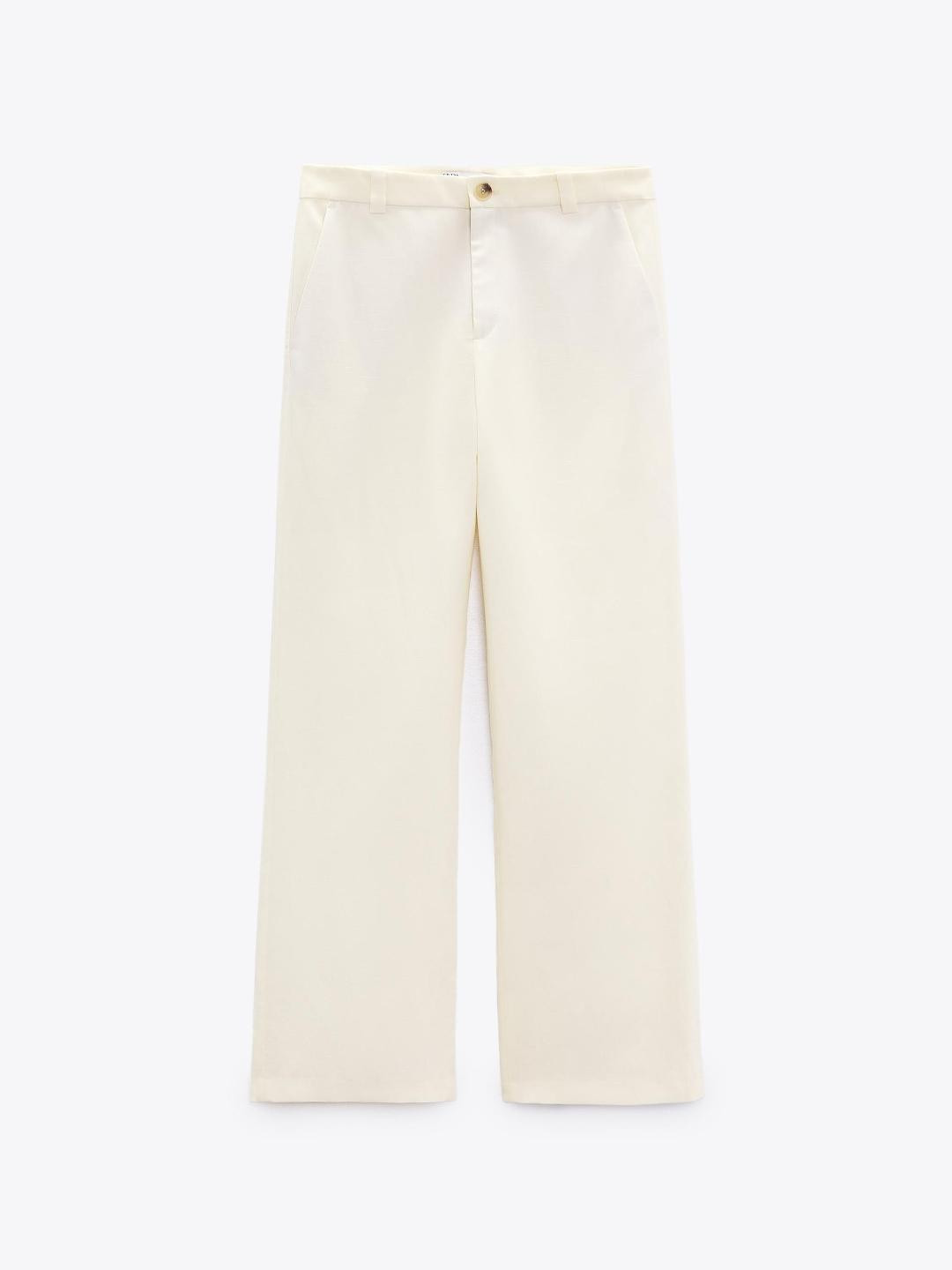 ZARA Women Off White Trousers
ZARA Women Off White Trousers