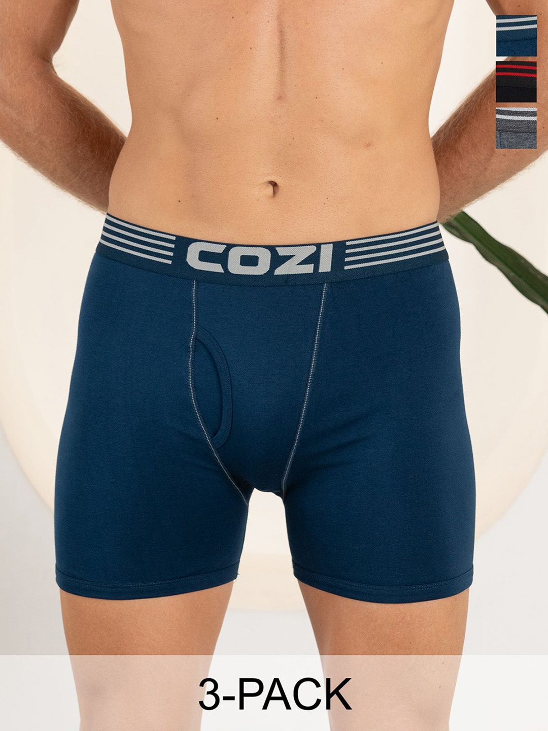 Lux Cozi Pack Of 3 Assorted Pure Cotton Long TrunksCOZI_1123_LUXURY_AST1_3PC, Blue
Lux Cozi Pack Of 3 Assorted Pure Cotton Long TrunksCOZI_1123_LUXURY_AST1_3PC, Blue
