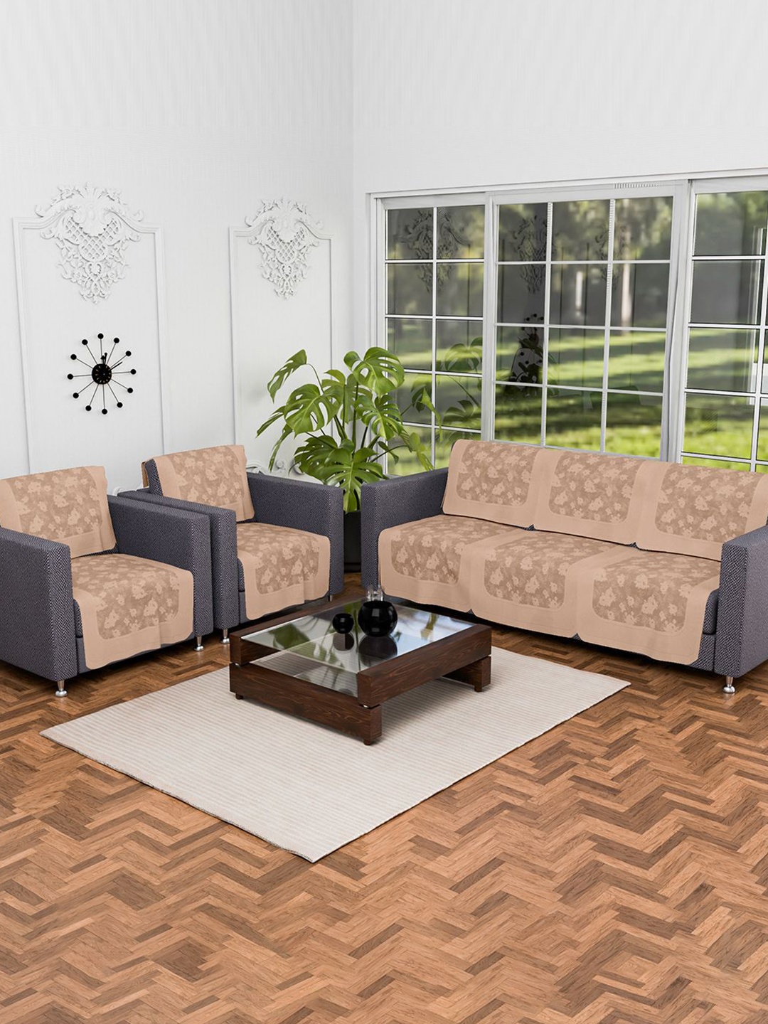 Kuber Industries Camel Brown 10 Pieces Printed Anti-Skid Cotton 5 Seater Sofa Covers
Kuber Industries Camel Brown 10 Pieces Printed Anti-Skid Cotton 5 Seater Sofa Covers