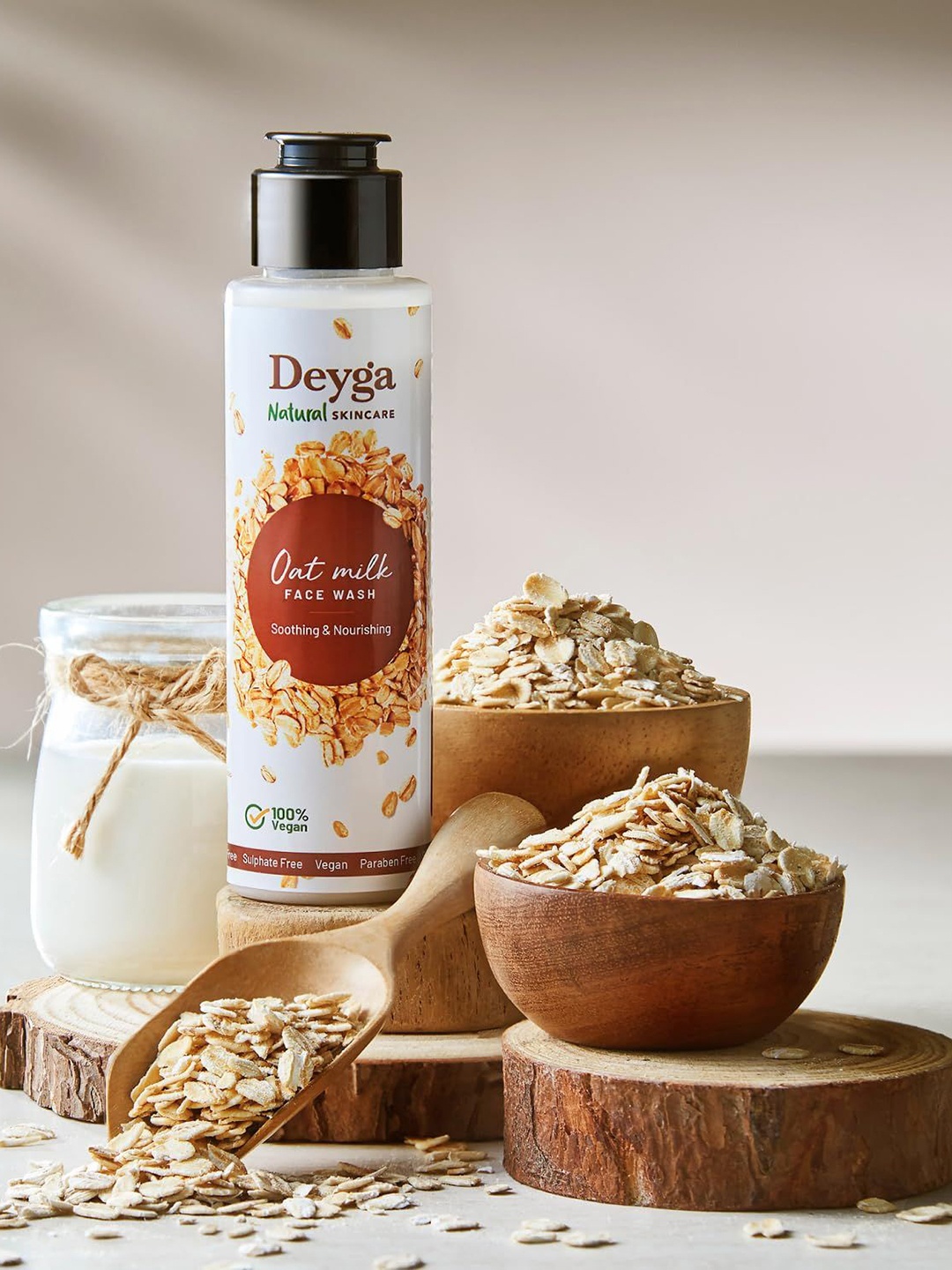 Deyga Organics Oat Milk Soothing & Nourishing Face Wash for Dry & Sensitive Skin - 90 ml, White
Deyga Organics Oat Milk Soothing & Nourishing Face Wash for Dry & Sensitive Skin - 90 ml, White