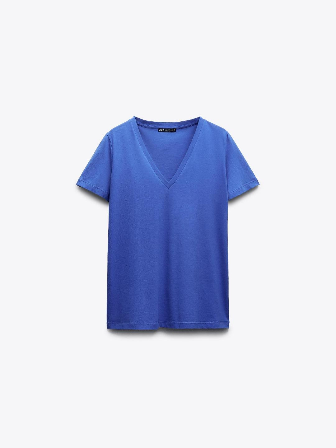 ZARA Women Blue Tshirts 
ZARA Women Blue Tshirts