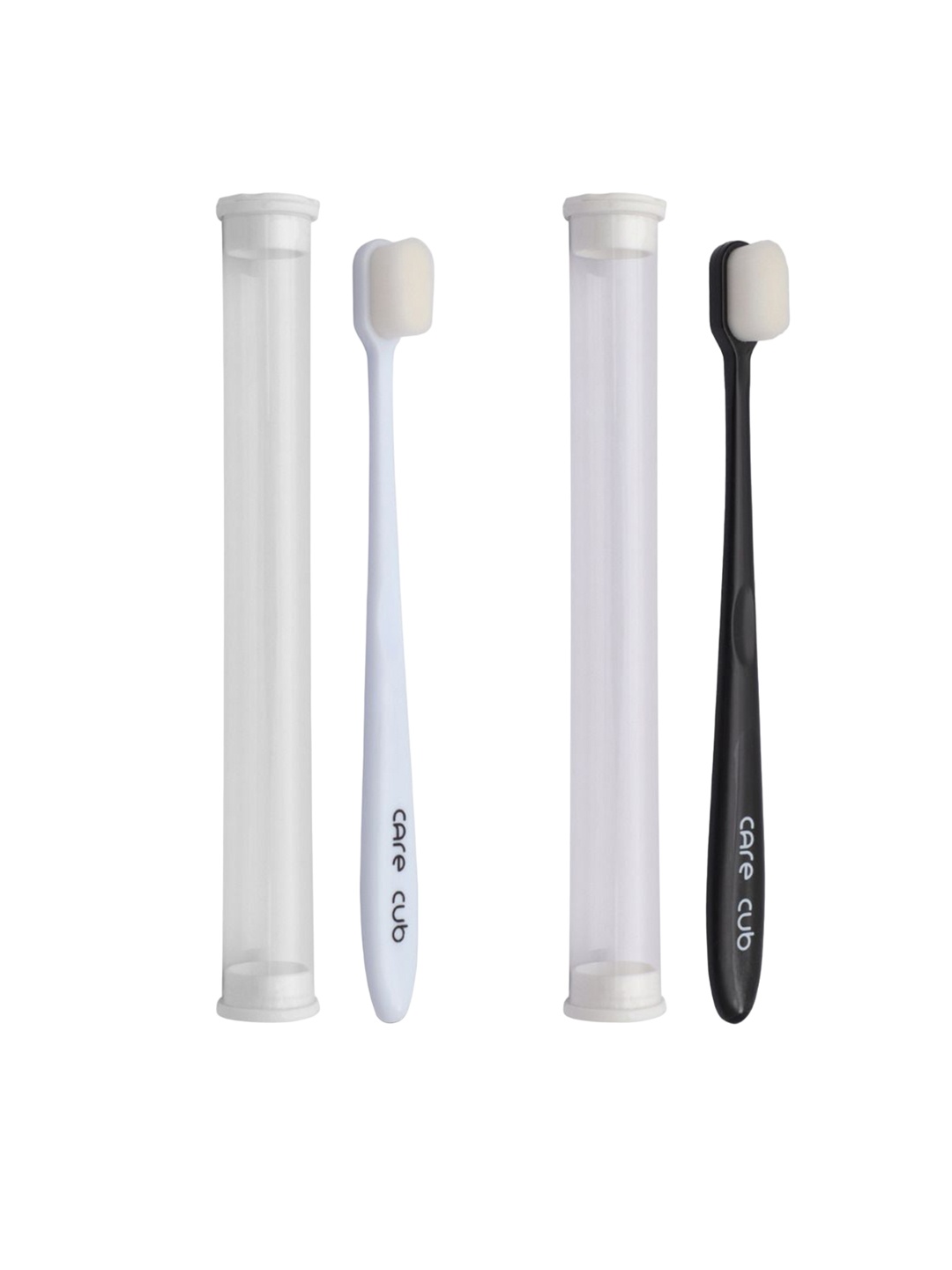 CARE CUB Set Of 2 ZigZag Ultra Soft Nano 10,000 Bristles Oral Toothbrush - Black & White
CARE CUB Set Of 2 ZigZag Ultra Soft Nano 10,000 Bristles Oral Toothbrush - Black & White