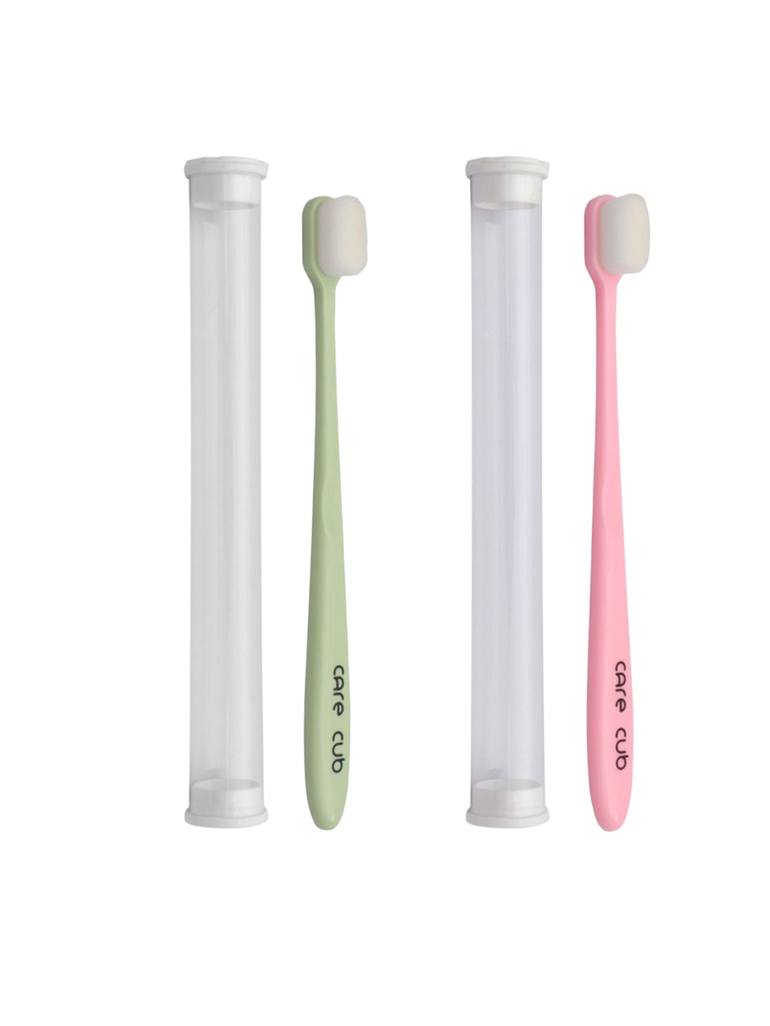 CARE CUB Set Of 2 Flat Ultra Soft Nano 10,000 Bristles Oral Toothbrush - Green & Pink
CARE CUB Set Of 2 Flat Ultra Soft Nano 10,000 Bristles Oral Toothbrush - Green & Pink
