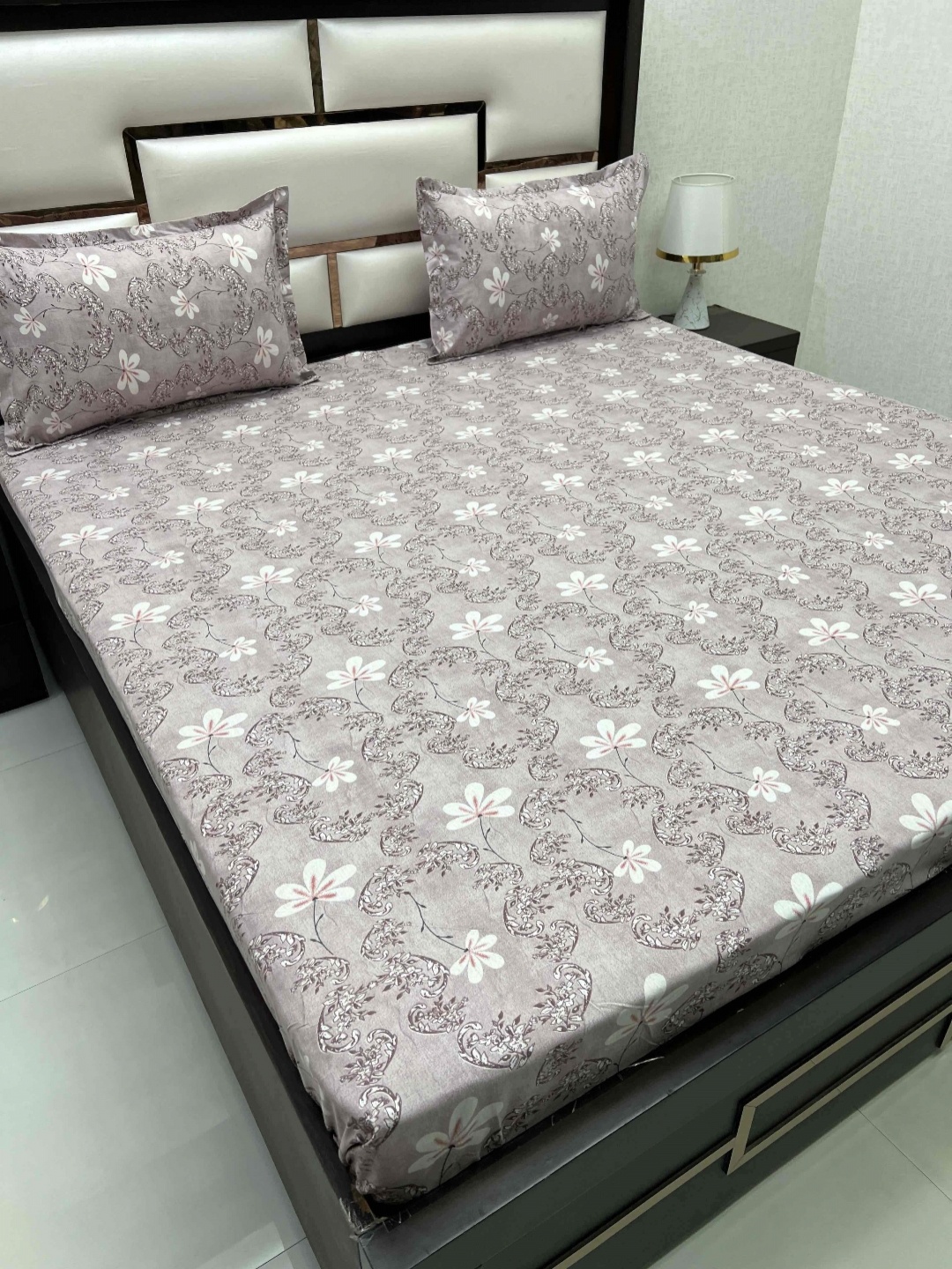 Pure Decor Cotton Queen Size Double Bed Bedsheet With 2 Pillow Covers 2.28m X 2.54m, Grey
Pure Decor Cotton Queen Size Double Bed Bedsheet With 2 Pillow Covers 2.28m X 2.54m, Grey