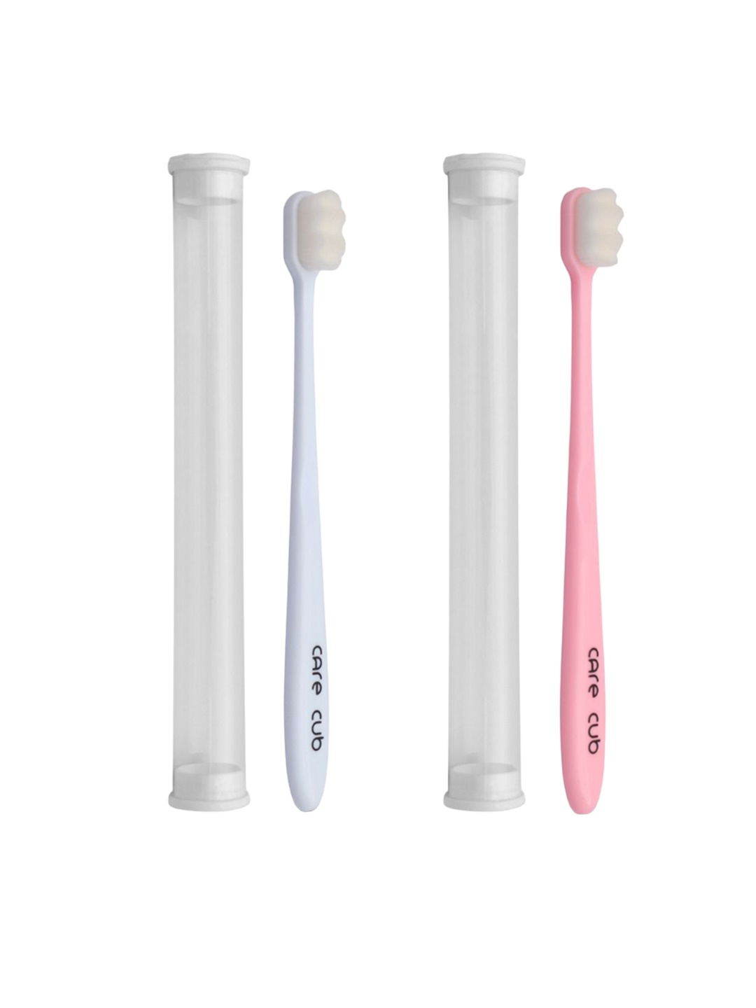 CARE CUB Set Of 2 ZigZag Ultra Soft Nano 10,000 Bristles Oral Toothbrush - Pink & White
CARE CUB Set Of 2 ZigZag Ultra Soft Nano 10,000 Bristles Oral Toothbrush - Pink & White
