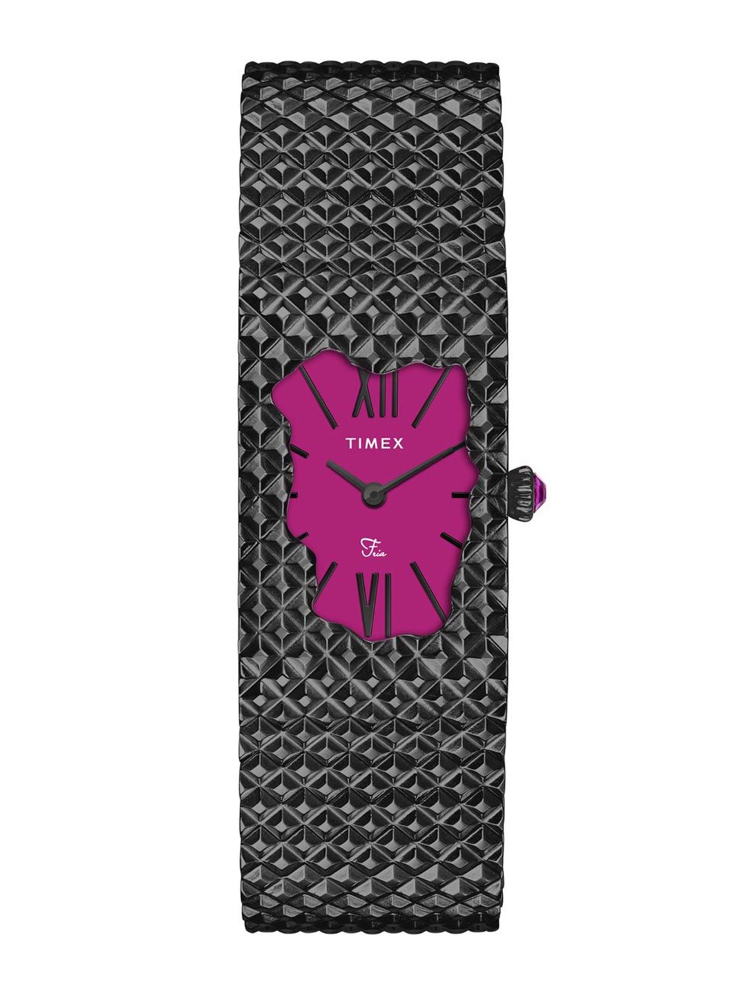 Timex Fria Women Embellished Dial & Stainless Steel Bracelet Style Straps Analogue Watch, Magenta
Timex Fria Women Embellished Dial & Stainless Steel Bracelet Style Straps Analogue Watch, Magenta