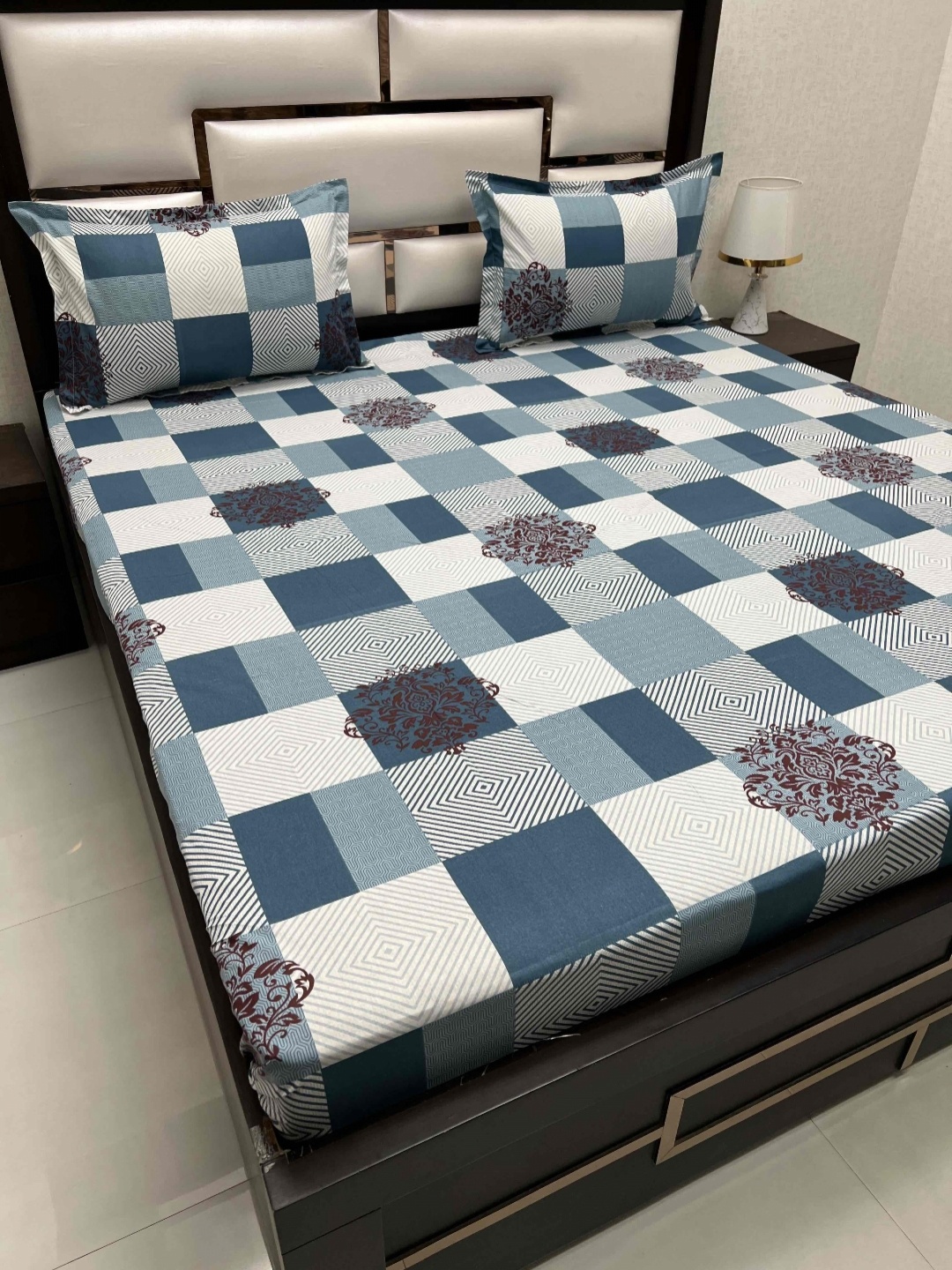 Pure Decor Passion Green Geometric Pure Cotton 230TC Double Queen Bedsheet Set-2.27mx2.54m
Pure Decor Passion Green Geometric Pure Cotton 230TC Double Queen Bedsheet Set-2.27mx2.54m