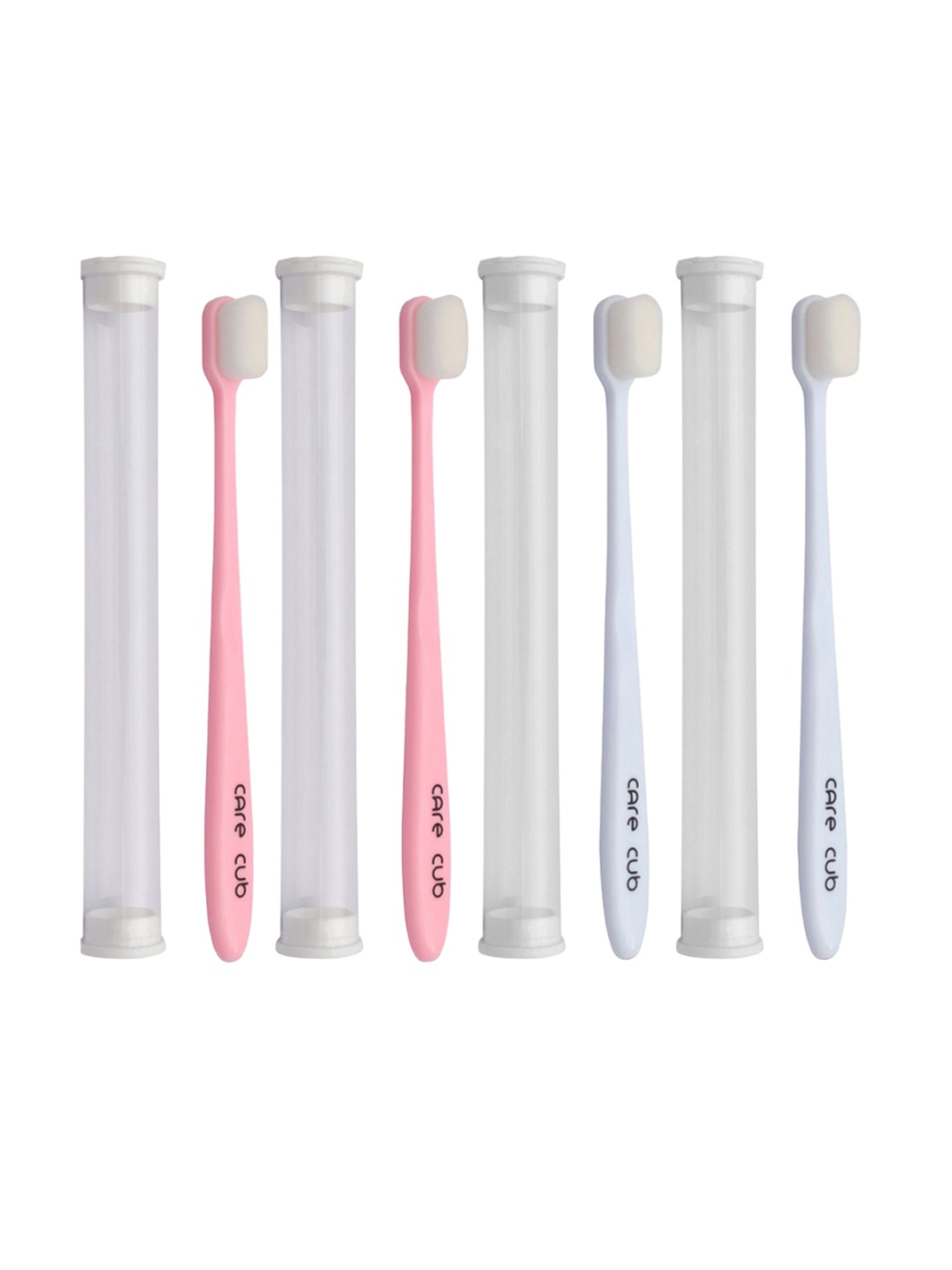 CARE CUB Set Of 4 Ultra Soft Nano 10,000 Flat Bristles Oral Gum Toothbrush - White & Pink
CARE CUB Set Of 4 Ultra Soft Nano 10,000 Flat Bristles Oral Gum Toothbrush - White & Pink