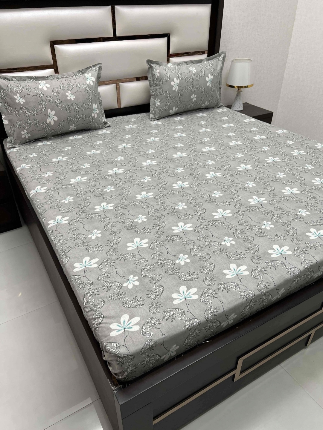 Pure Decor Cotton Queen Size Double Bed Bedsheet With 2 Pillow Covers 2.28m X 2.54m, Grey
Pure Decor Cotton Queen Size Double Bed Bedsheet With 2 Pillow Covers 2.28m X 2.54m, Grey
