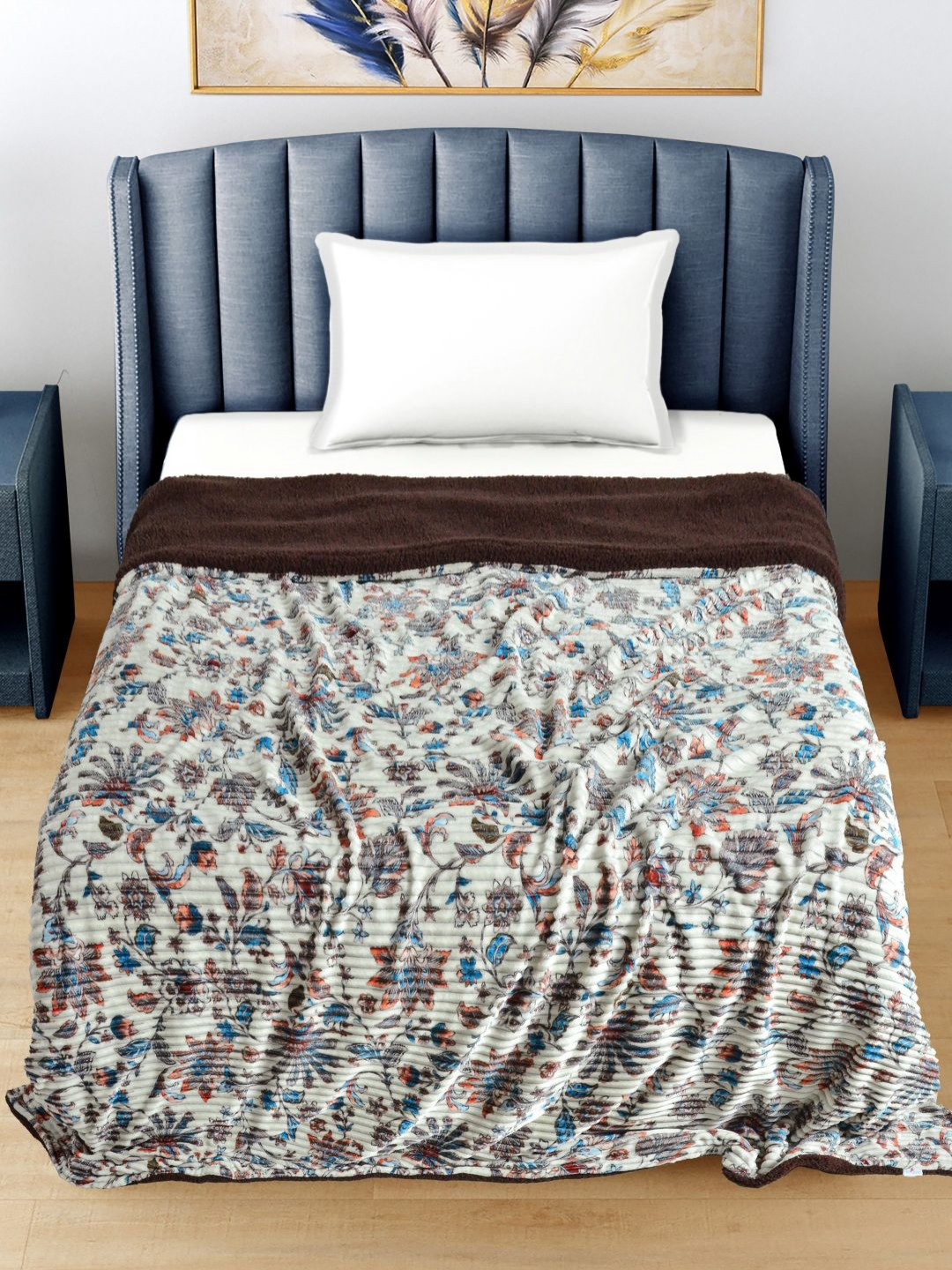 FABINALIV Off White Floral Printed Woollen Mild Winter 400 GSM Single Bed Comforter
FABINALIV Off White Floral Printed Woollen Mild Winter 400 GSM Single Bed Comforter