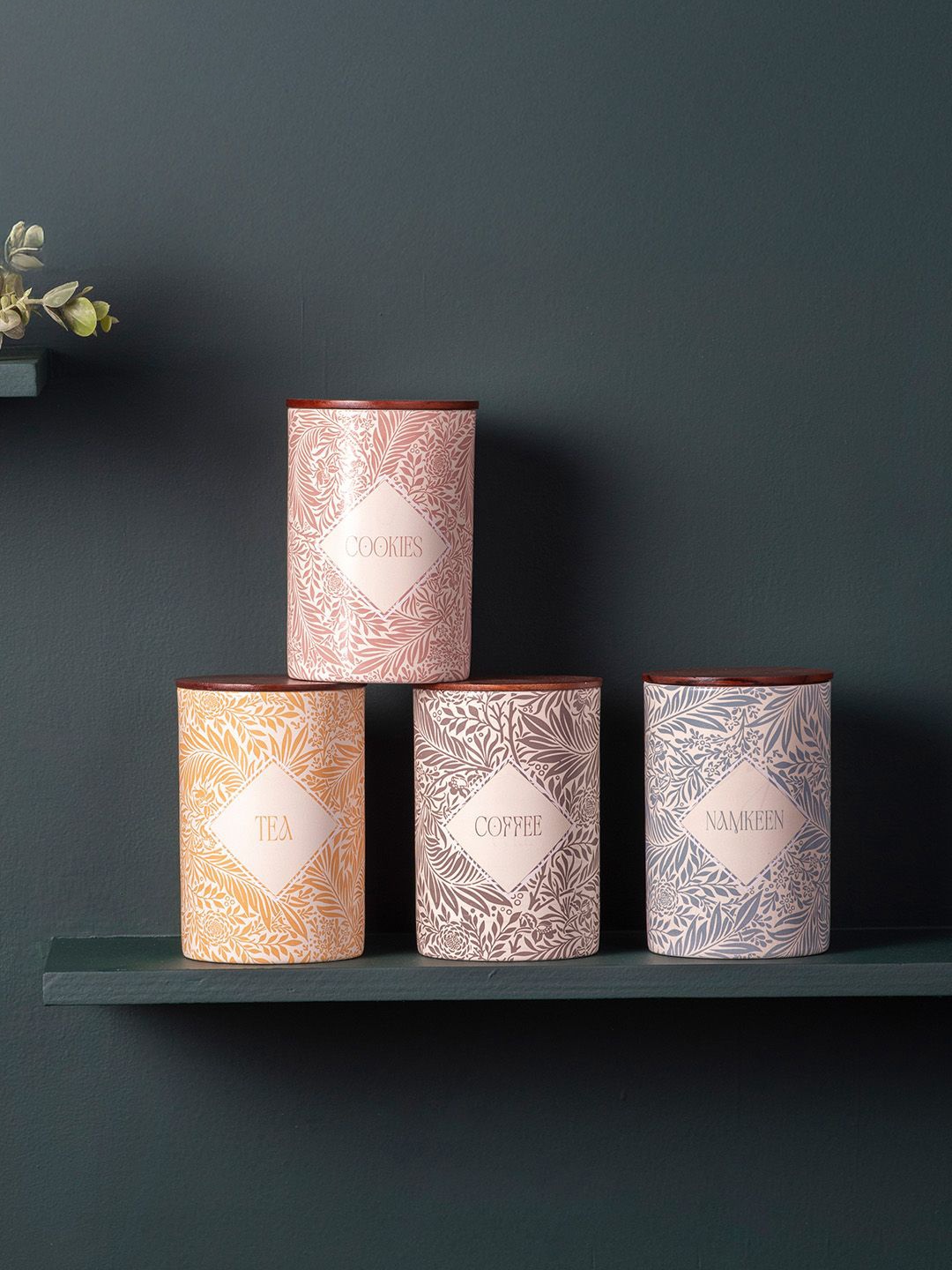 nestroots Set of 4 Orange & Brown Colored Printed Tea, Cookies, Coffee, Namkeen Containers
nestroots Set of 4 Orange & Brown Colored Printed Tea, Cookies, Coffee, Namkeen Containers